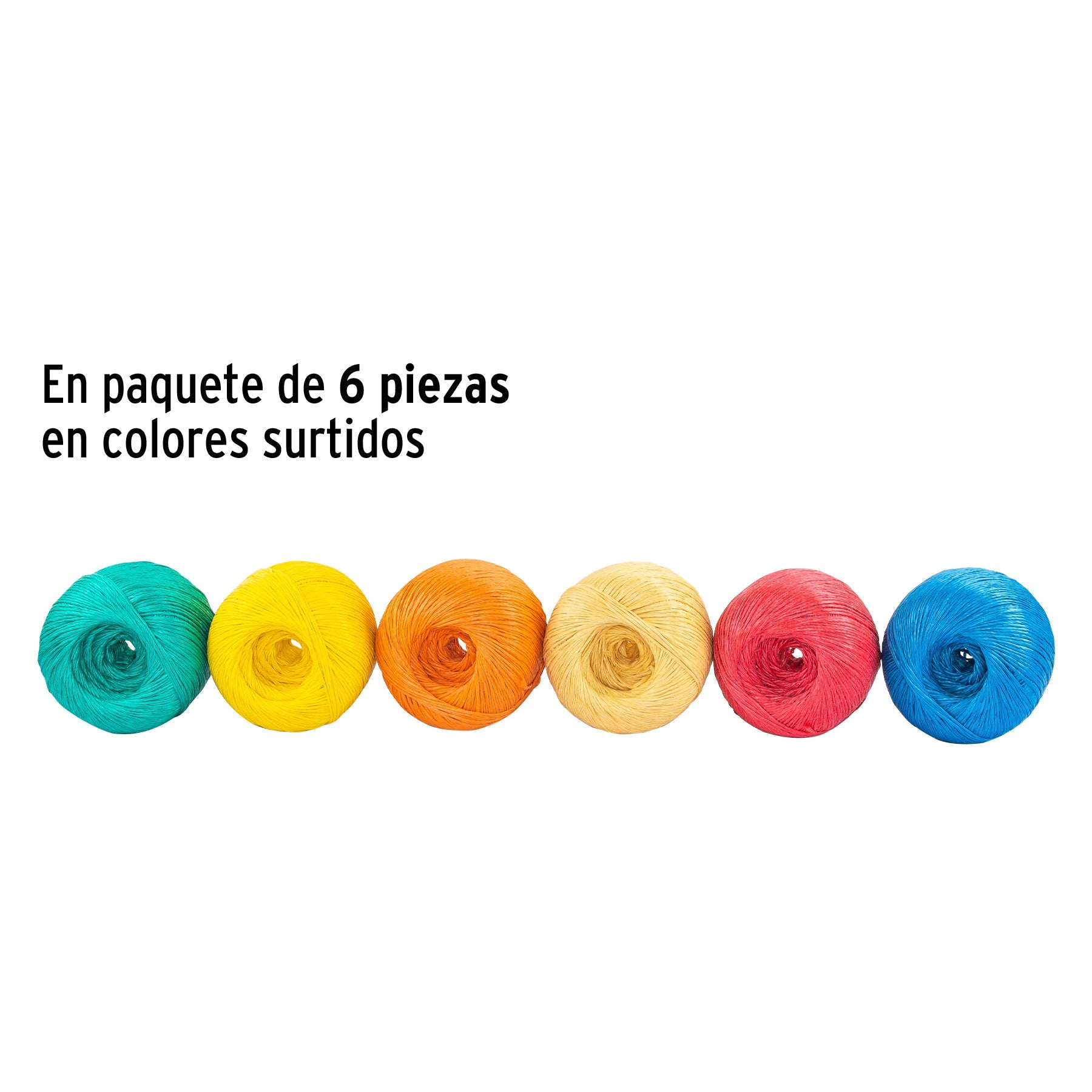 Rollo de rafia de 230 m colores surtidos calibre 2.2 g/m