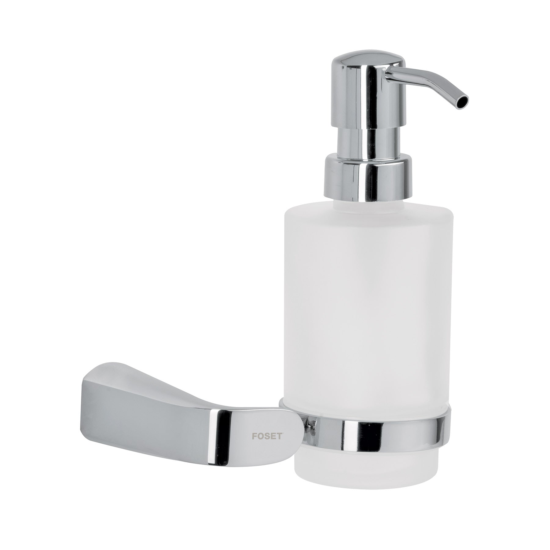 Dispensador de jabón a pared de latón cromado, RIVIERA, Foset, RIA-75, 45212