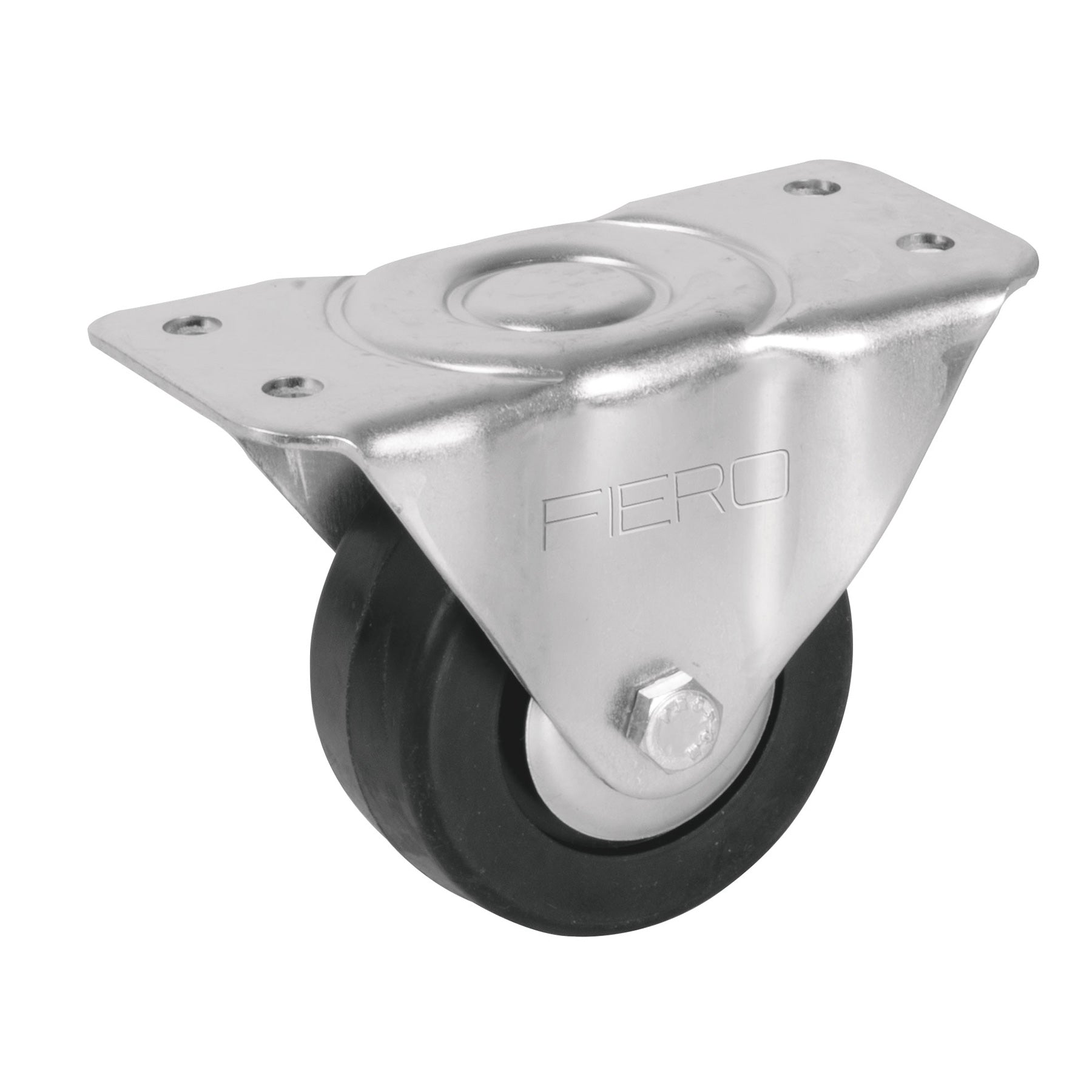 Rodaja hule 3", placa fija con balero, carga 60 kg, Fiero
