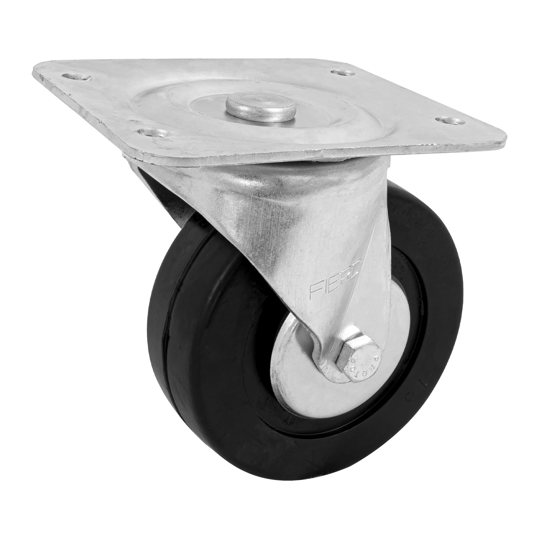 Rodaja hule 6", placa giratoria con balero, carga 150kg, Fiero