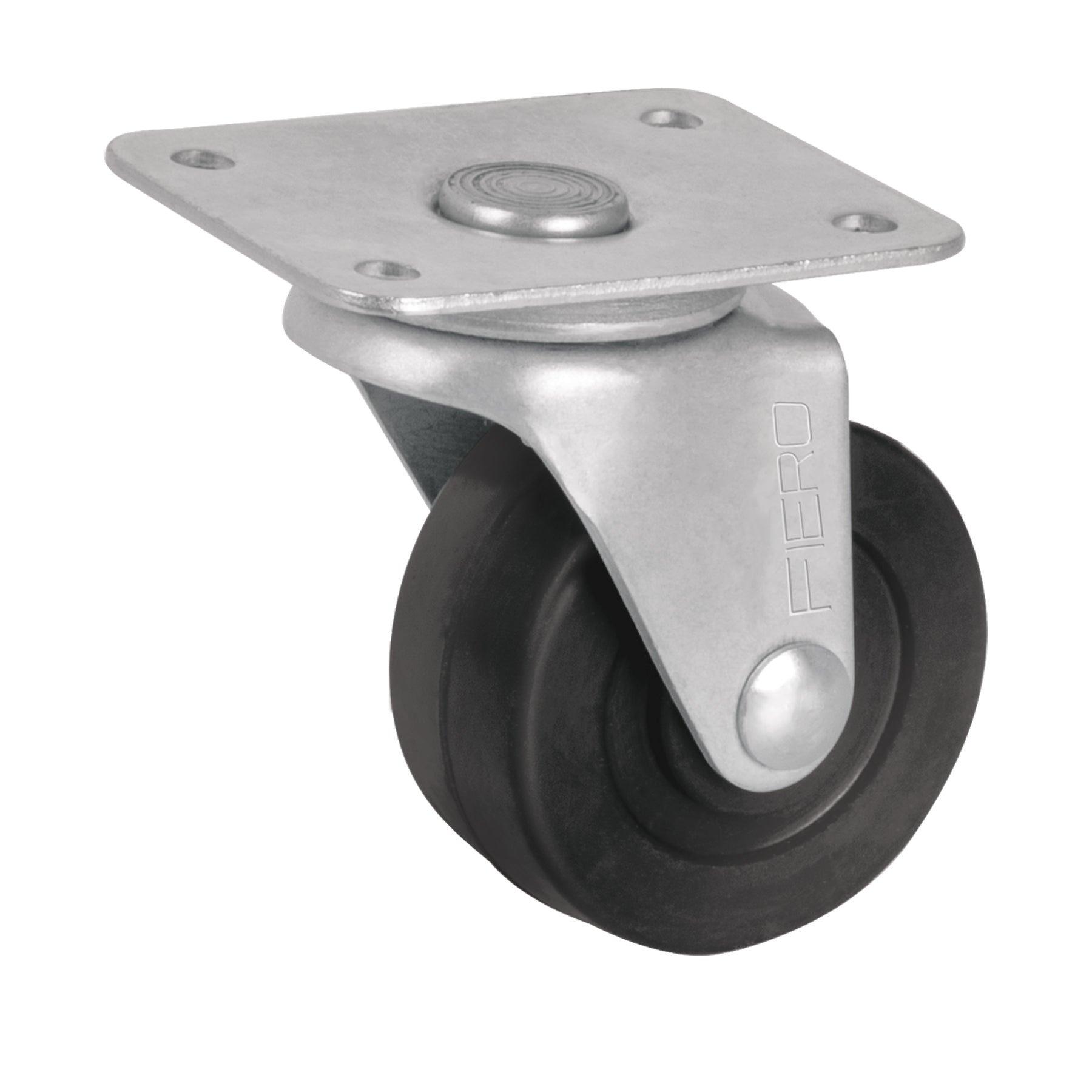 Rodaja hule 2", placa giratoria con buje, carga 25kg, Fiero