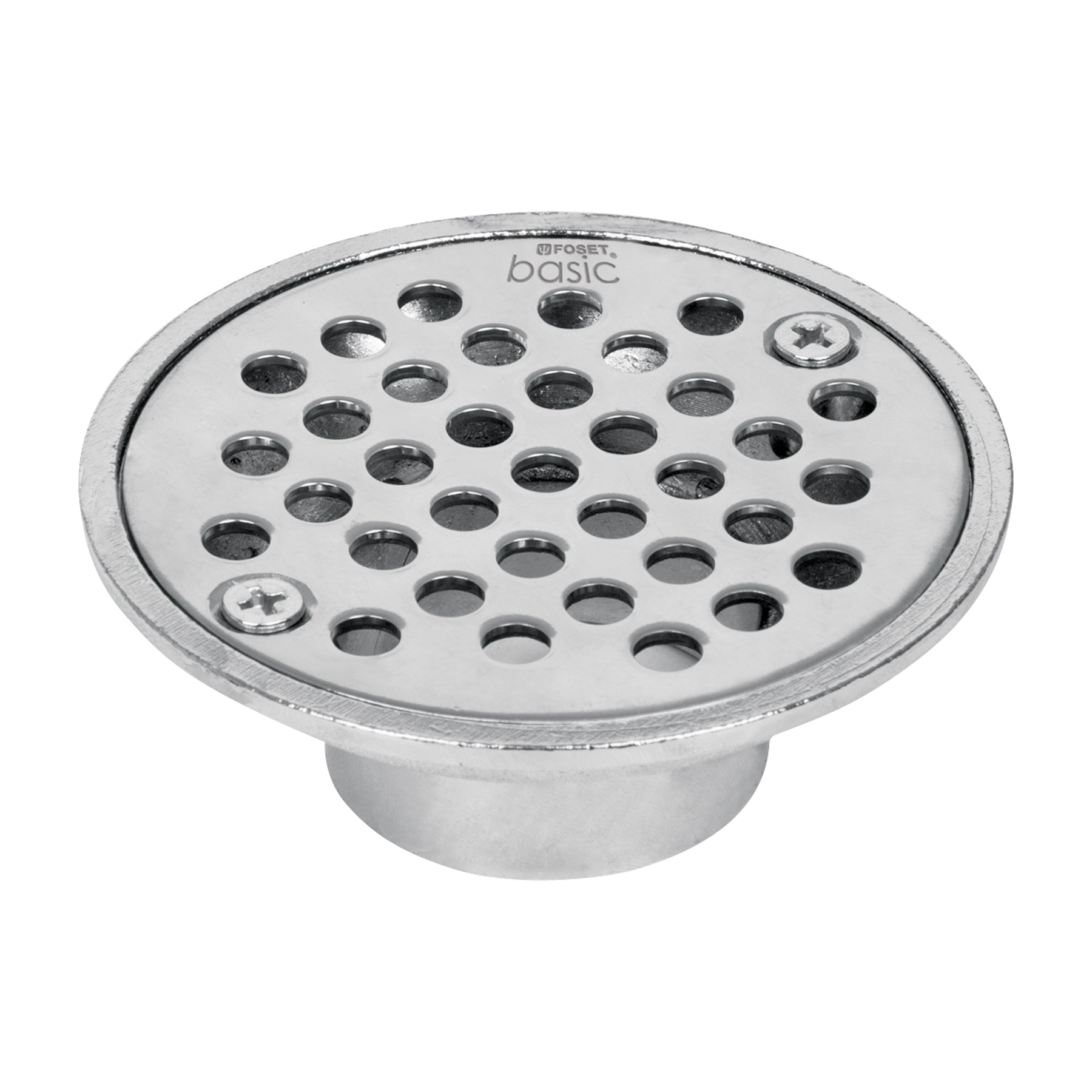 Resumidero de zinc, redondo, modelo "A", 3-1/2", Basic