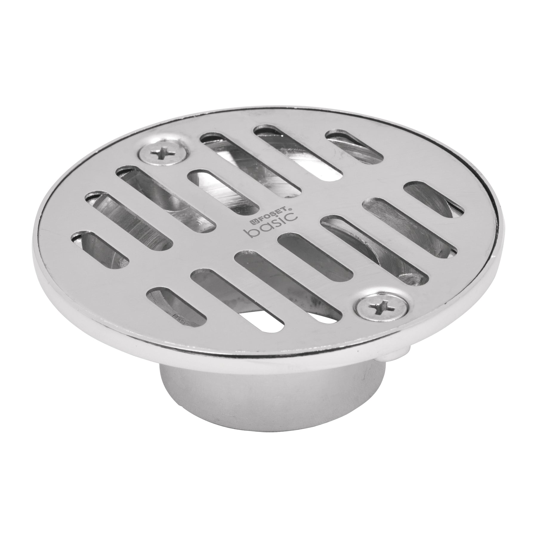 Resumidero 3-1/2" redondo metálico, Foset