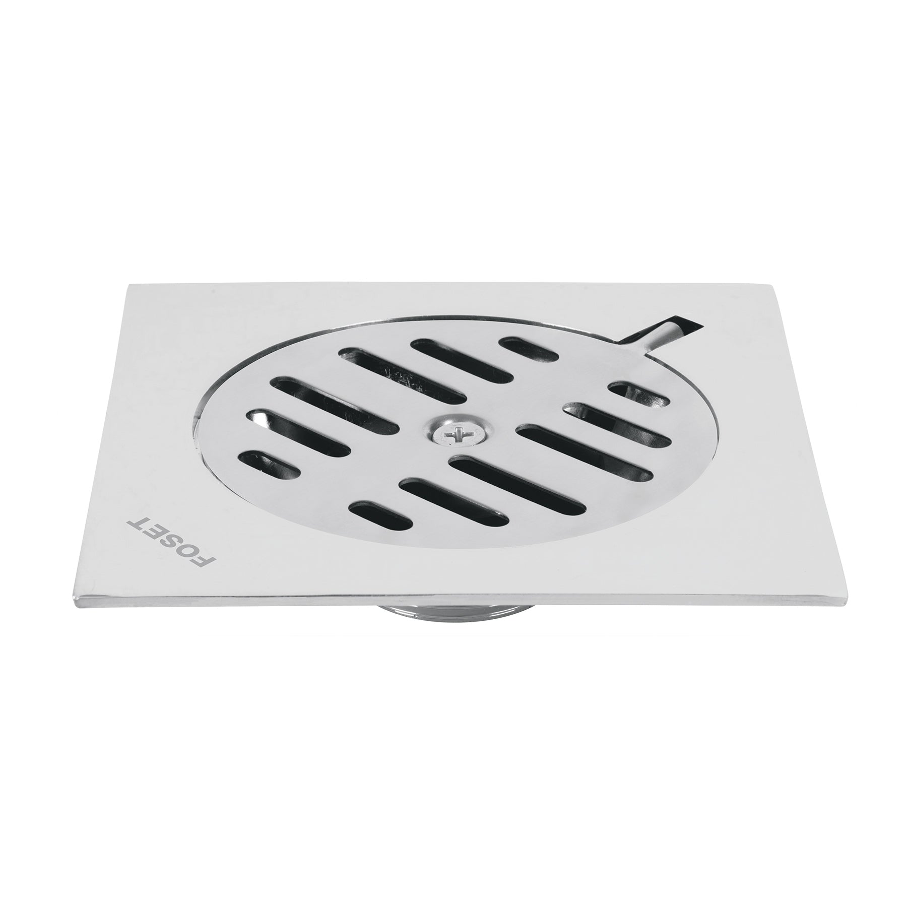 Resumidero cuadrado metálico 6" x 6", Foset