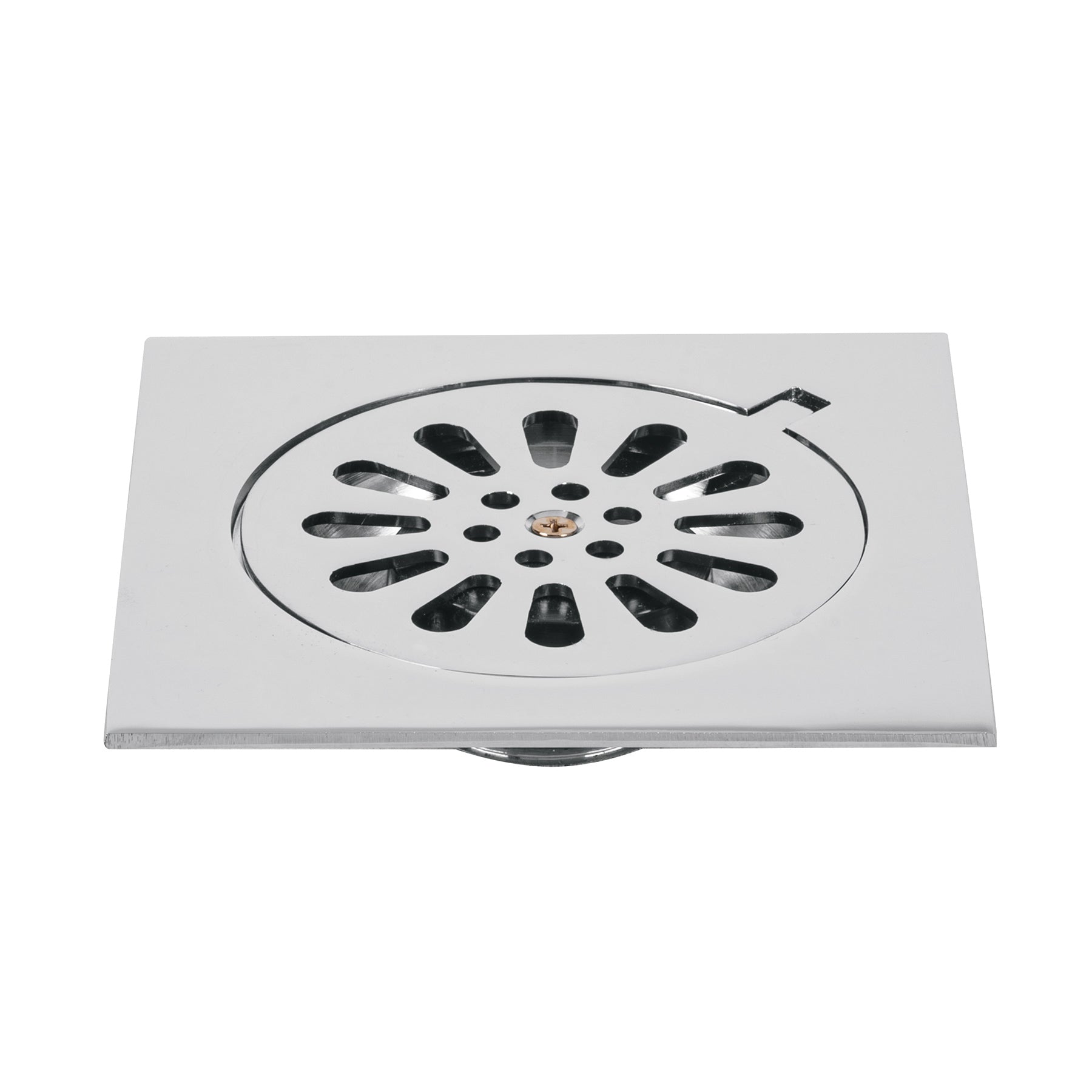 Resumidero cuadrado de latón 6" x 6", Foset