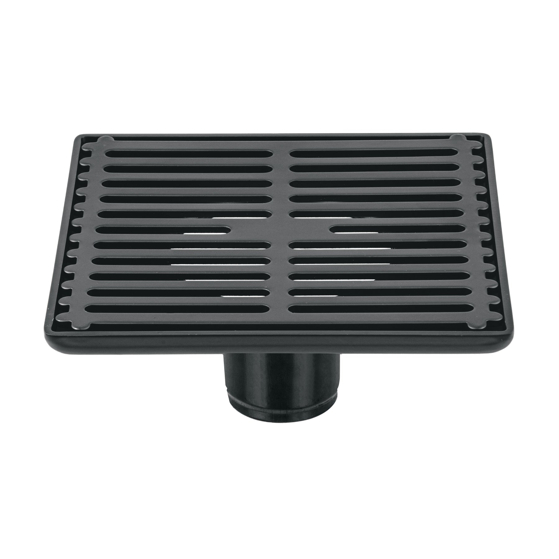 Resumidero cuadrado 6" x 6", acero inoxidable idable, negro, AQUA, Foset, RS-702M, 46689