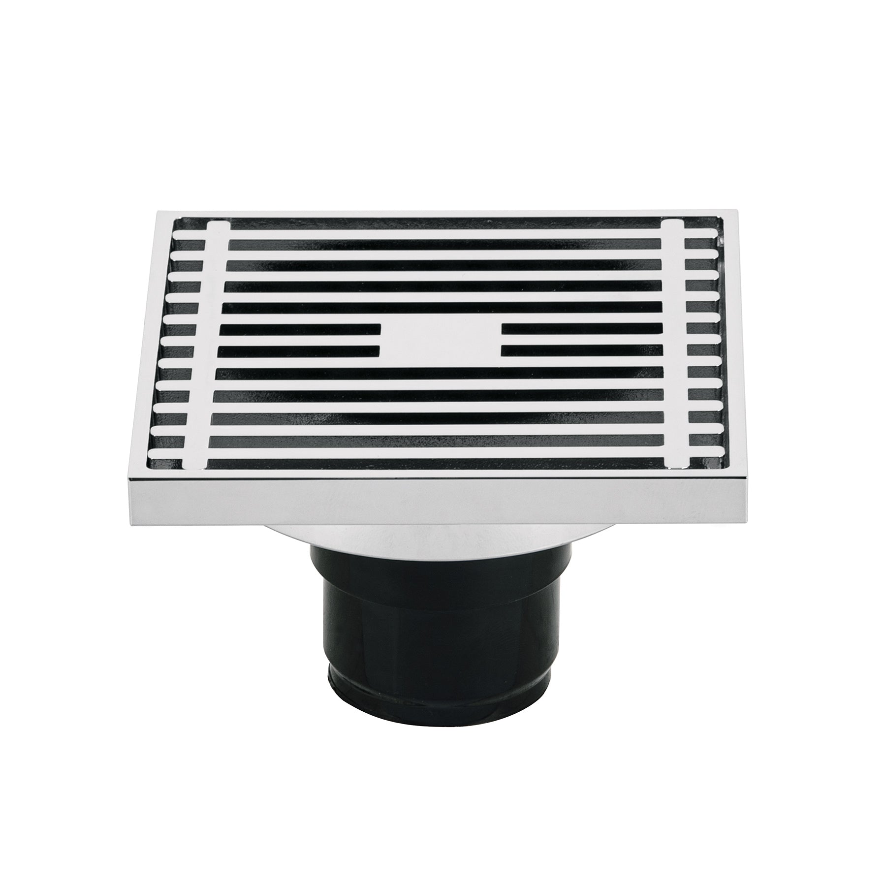 Resumidero cuadrado de latón 4" x 4", Foset