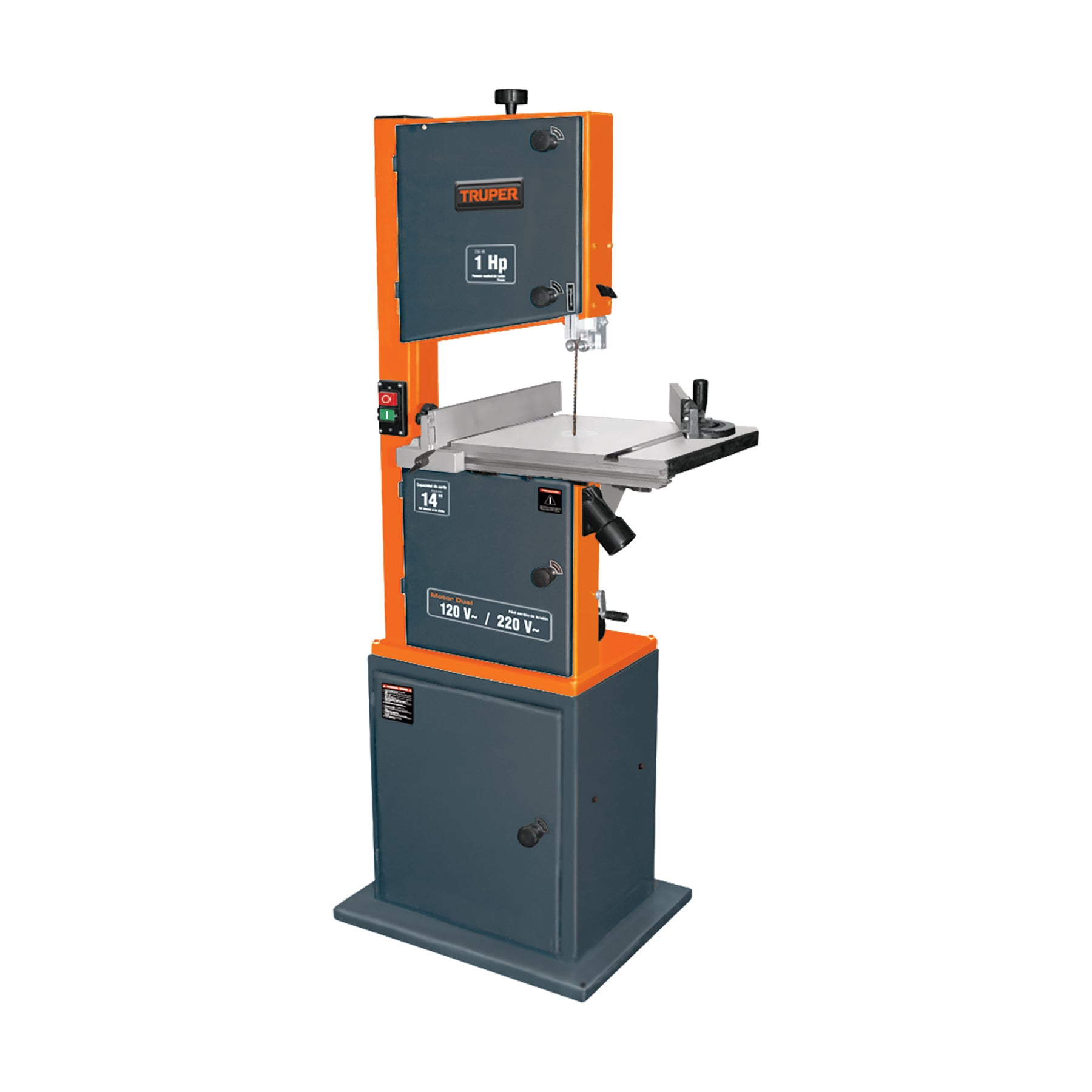 Sierra cinta 14", 1 HP (750 W), Truper