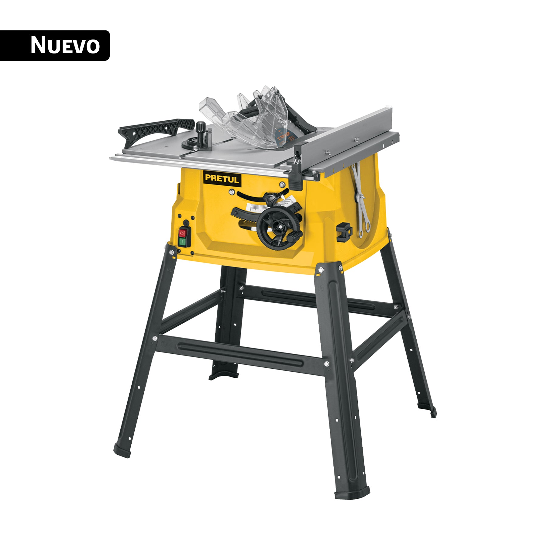 Sierra de mesa 10", 2-1/2 HP (1900 W), con base, PRETUL