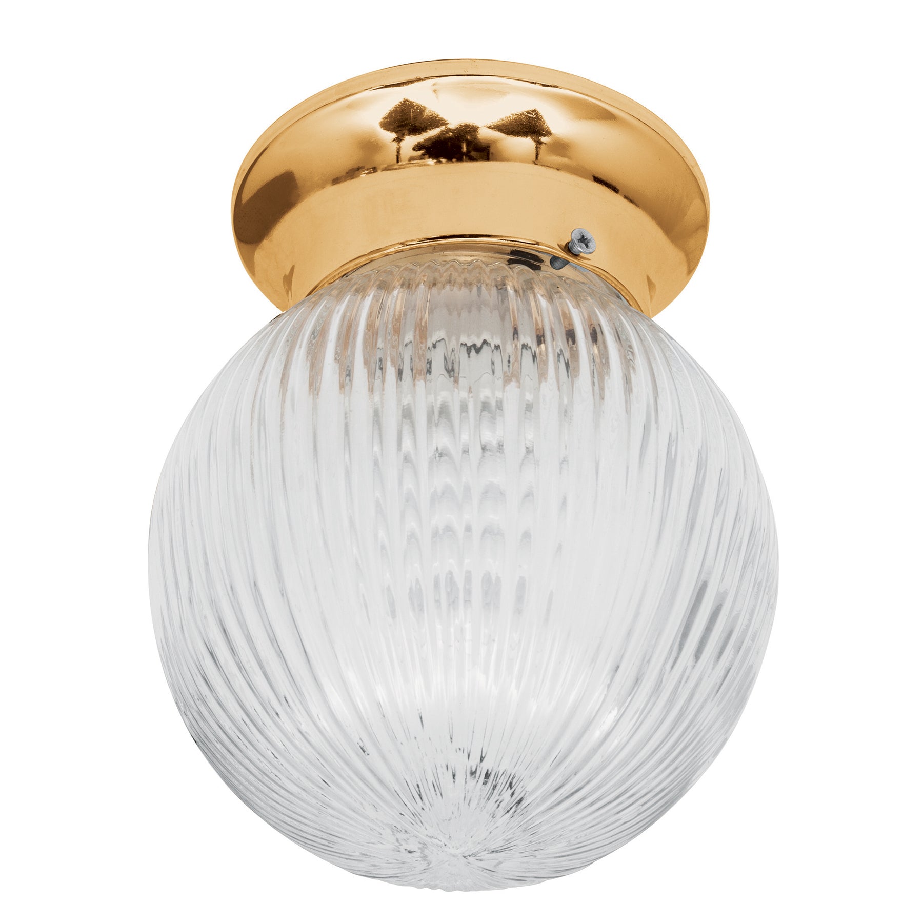 Luminario decorativo 19x16 cm pantalla cristal, sin lámpara