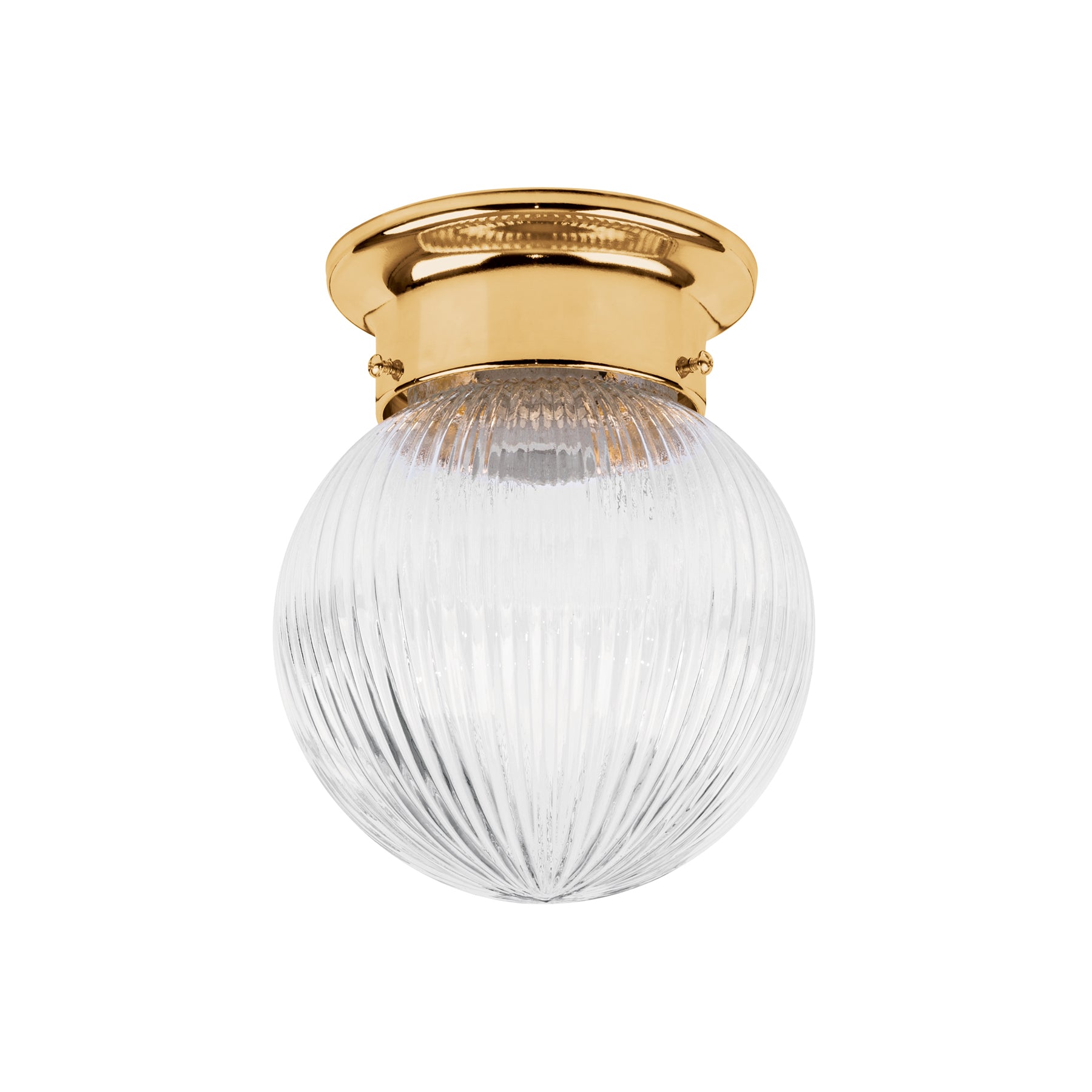 Luminario decorativo 19x16 cm pantalla cristal, sin lámpara, Volteck, SOB-102S, 46628
