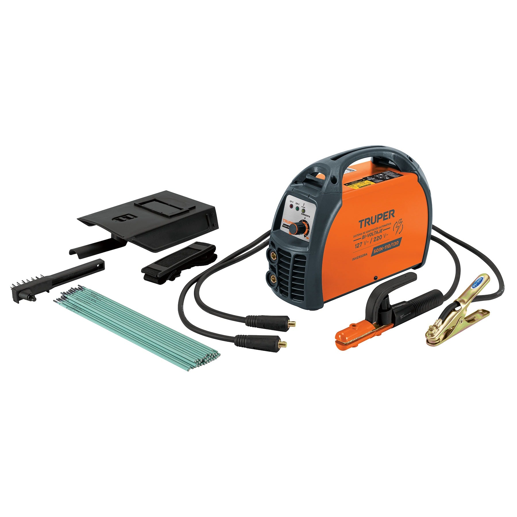 Soldadora inversora 130A, Bi-voltaje 127/220V, Truper