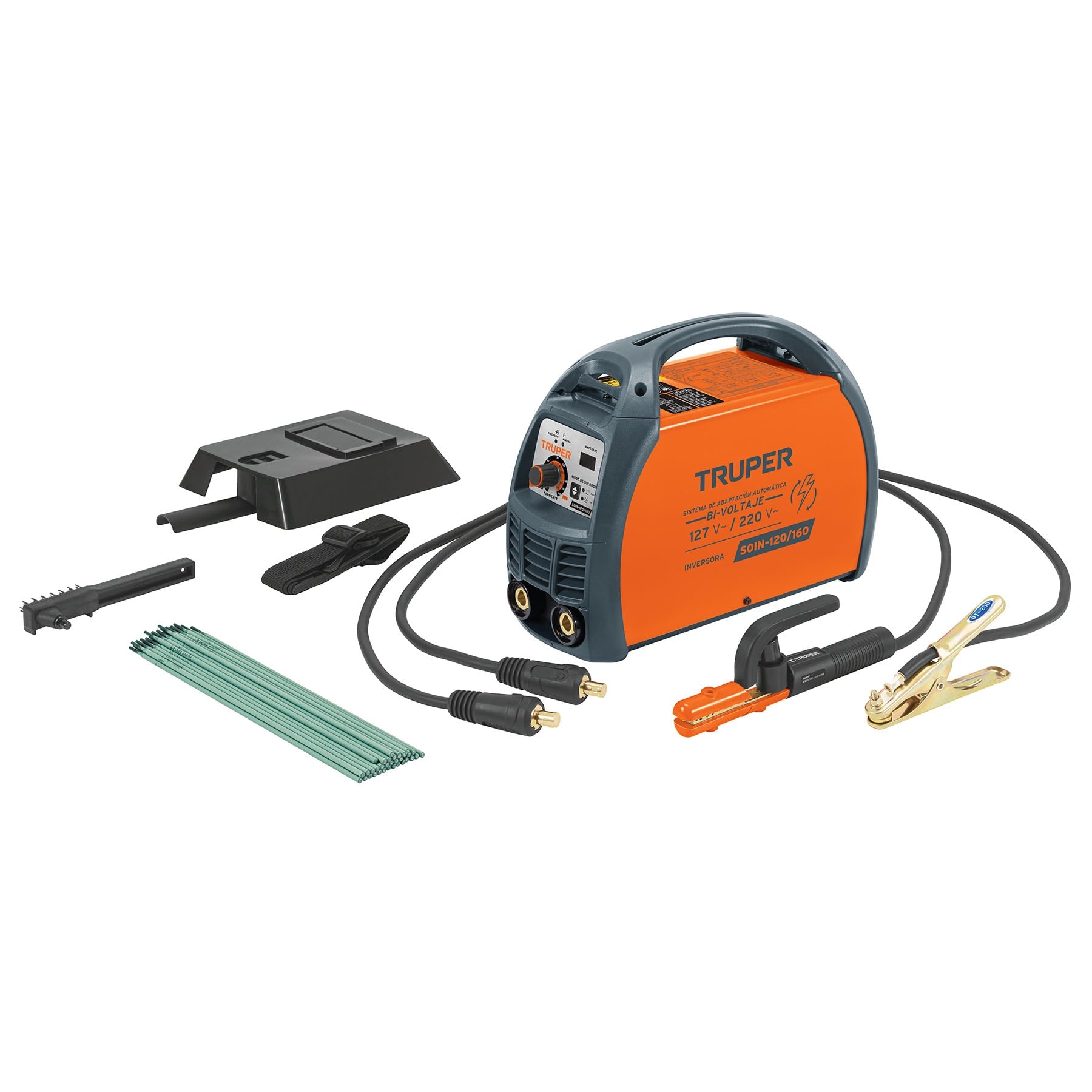 Soldadora inversora 160A, Bi-voltaje 127/220V, Truper