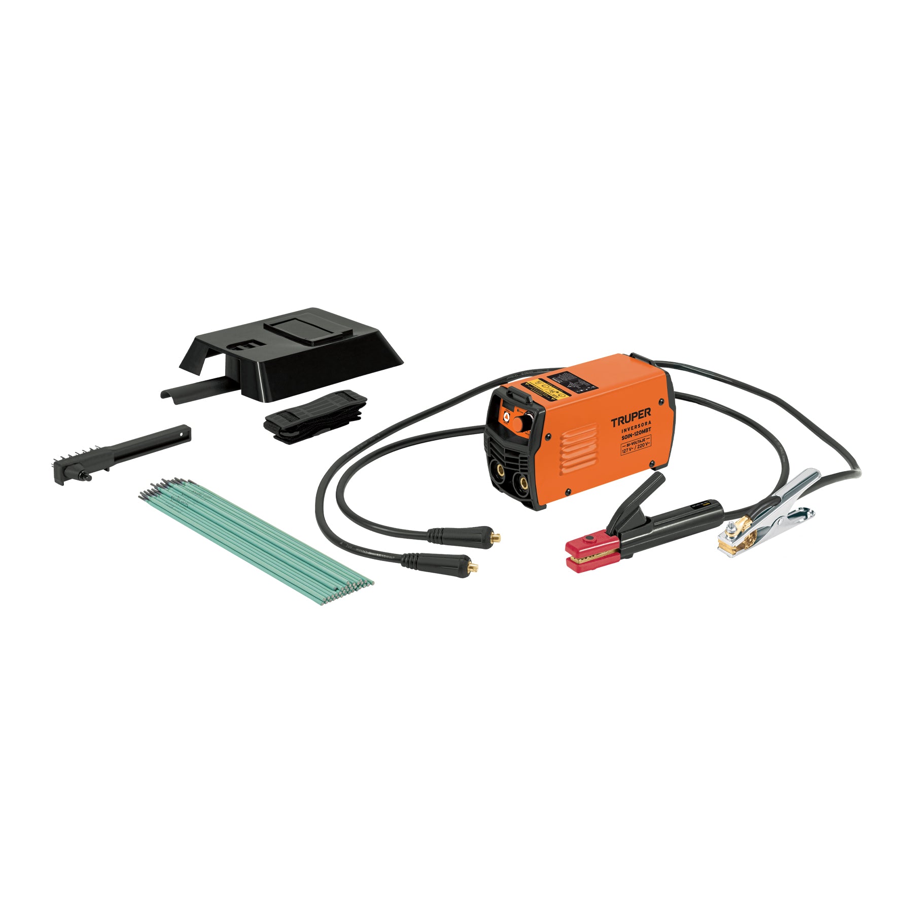 Mini soldadora inversora, 130A, Bi-voltaje 127/220V, TRUPER