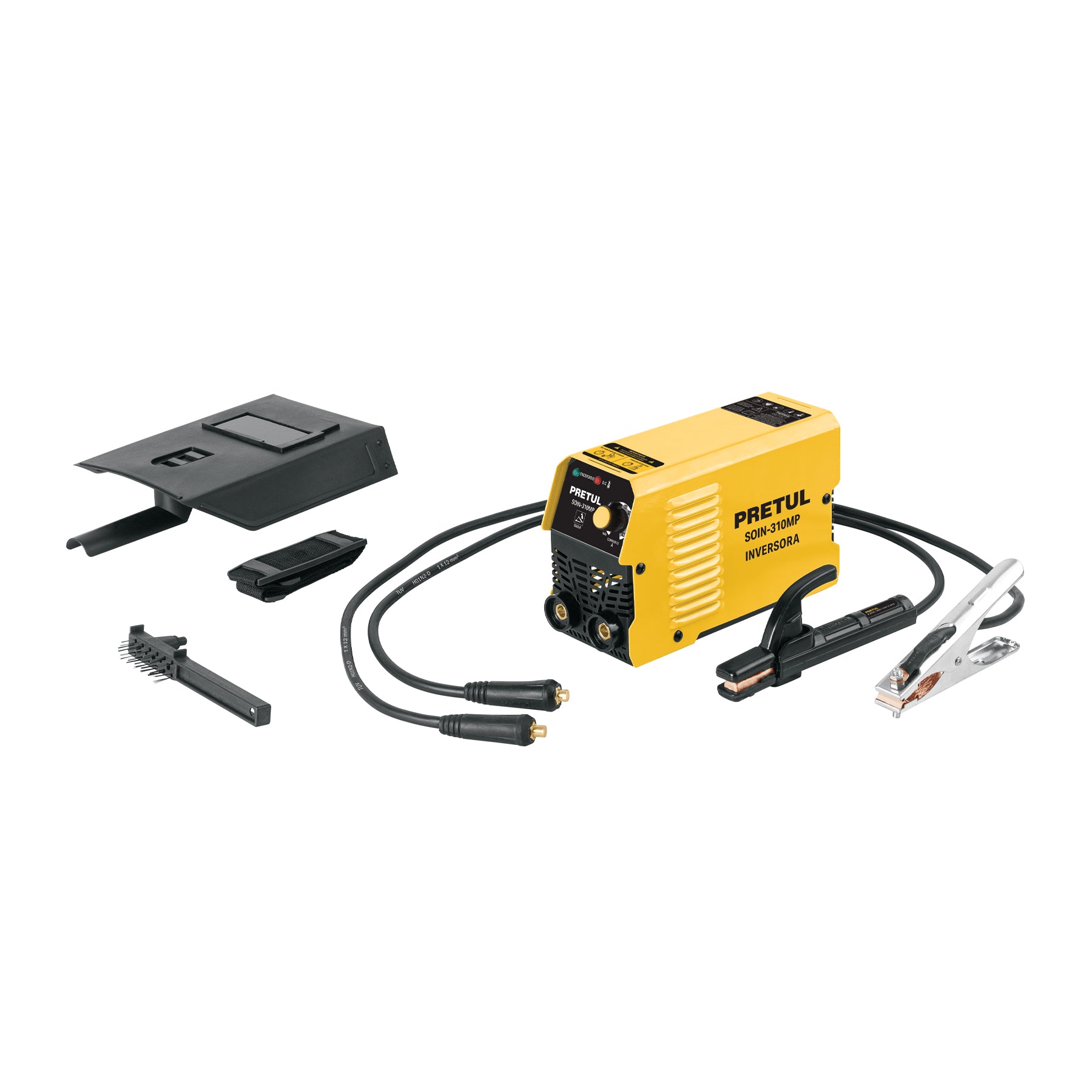 Mini soldadora inversora 100A, 127V, Serie 300, PRETUL