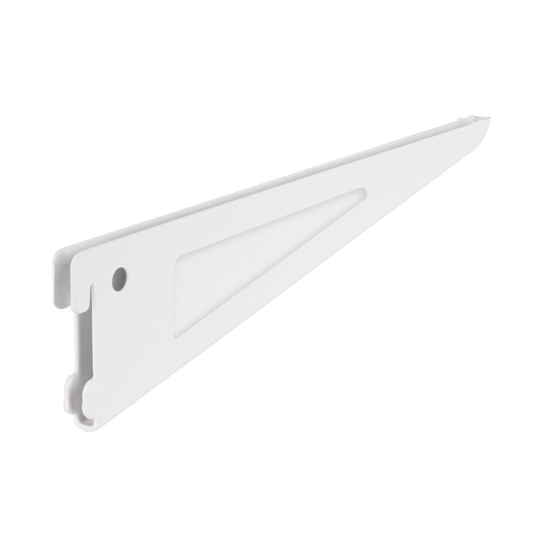 Ménsula plana blanca para cremallera doble, 27cm, Fiero