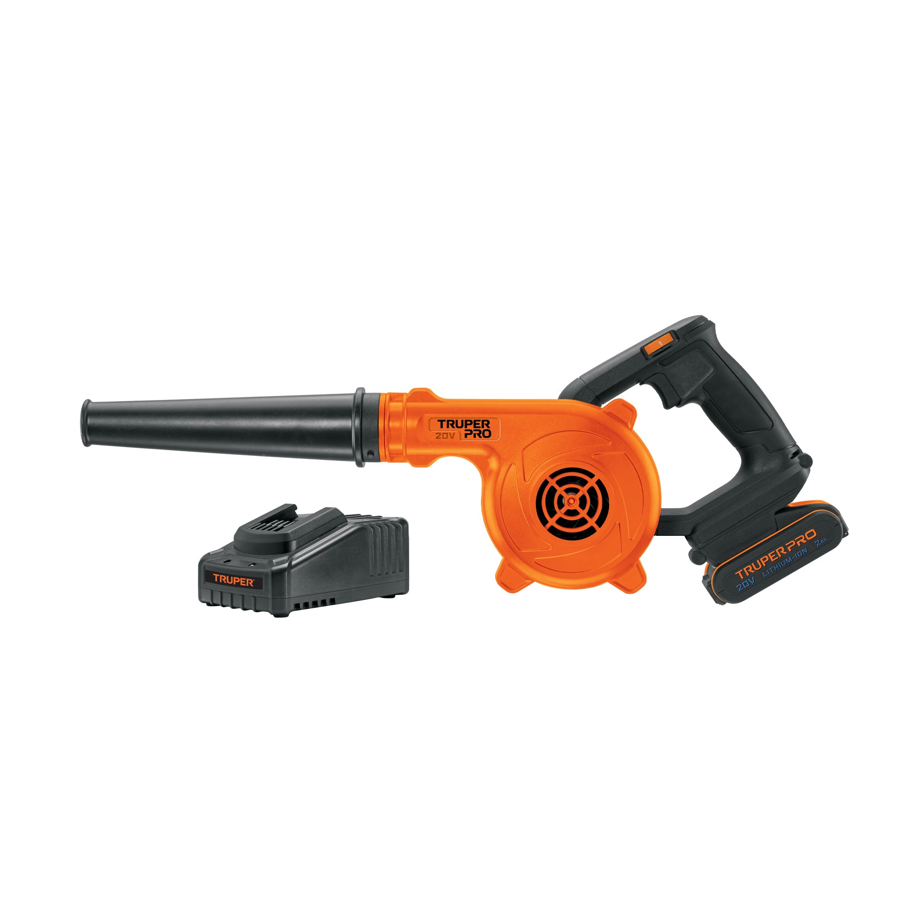 Sopladora para taller, 20V, 1 batería 2Ah, PRO