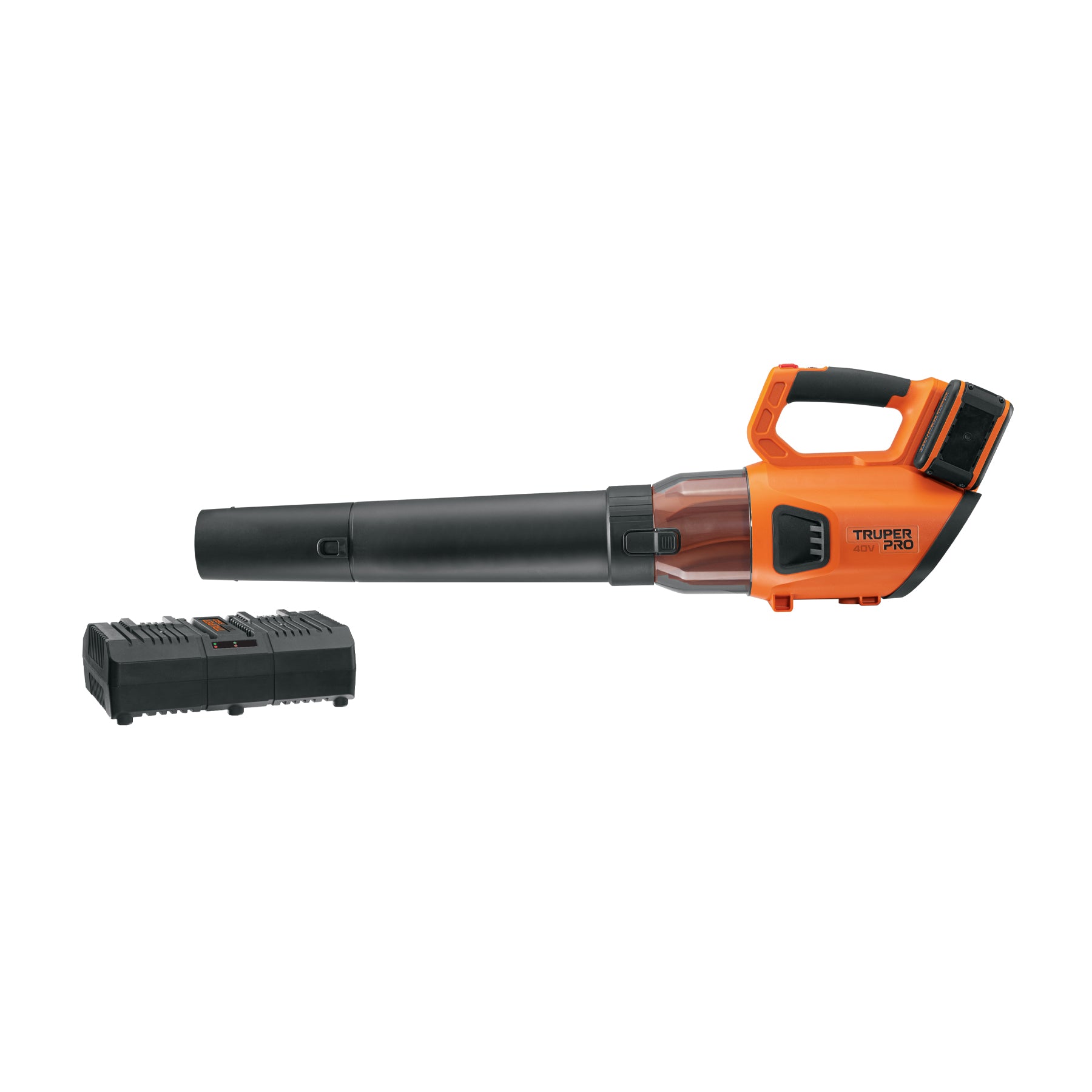 Sopladora inalámbrica 40V, 2 baterías 2Ah, 1 cargador dual, PRO
