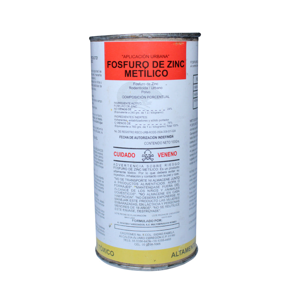Fosfuro De Zinc 100 Grs