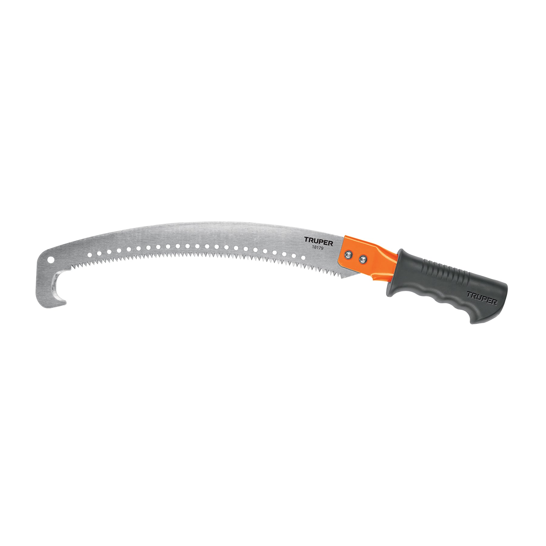 Serrucho de poda 14" con gancho,curvo,5 DPP,mango Comfort Grip