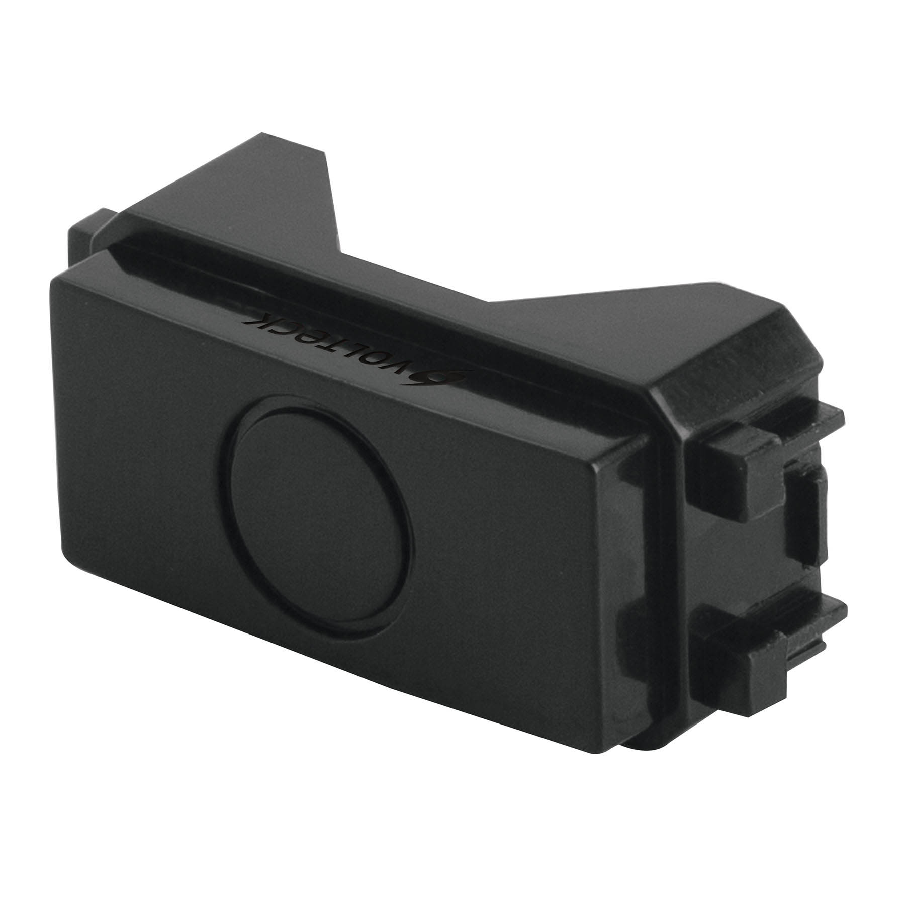 módeloulo (tapón) ciego, línea Italiana, color negro, Volteck