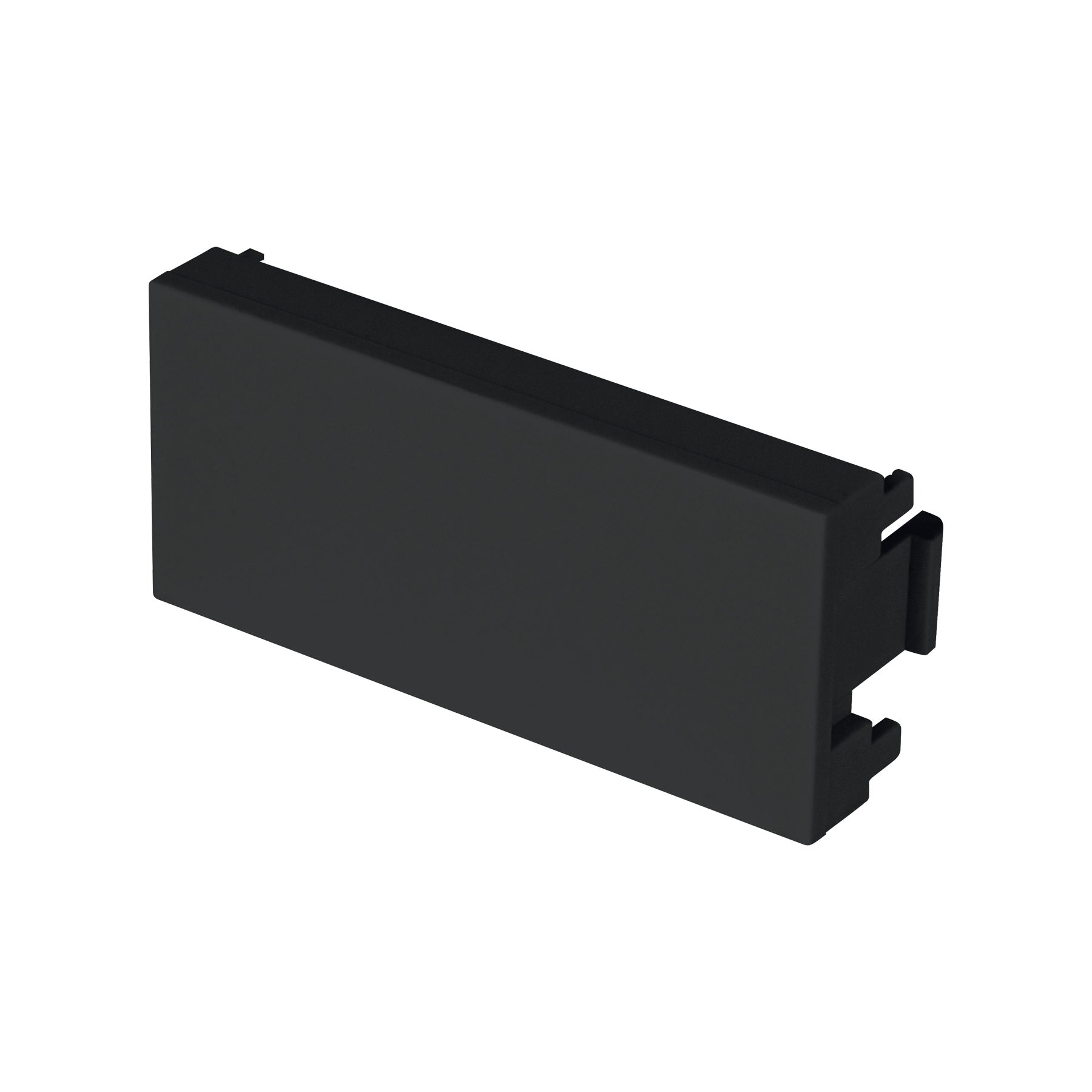 Tapón ciego negro de 1 módeloulo, línea Lisboa, Volteck