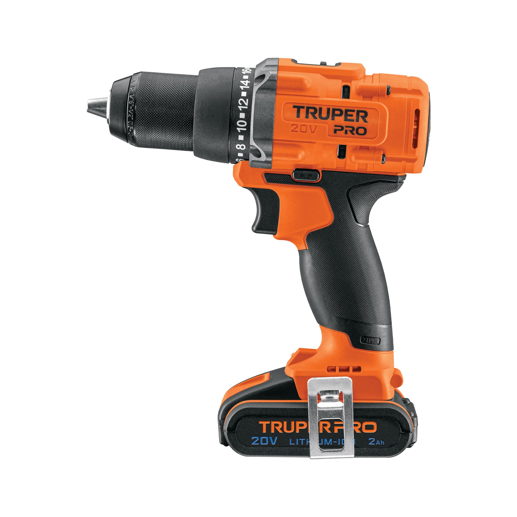 Taladro 1/2", 20V, 1 batería 2Ah, PRO