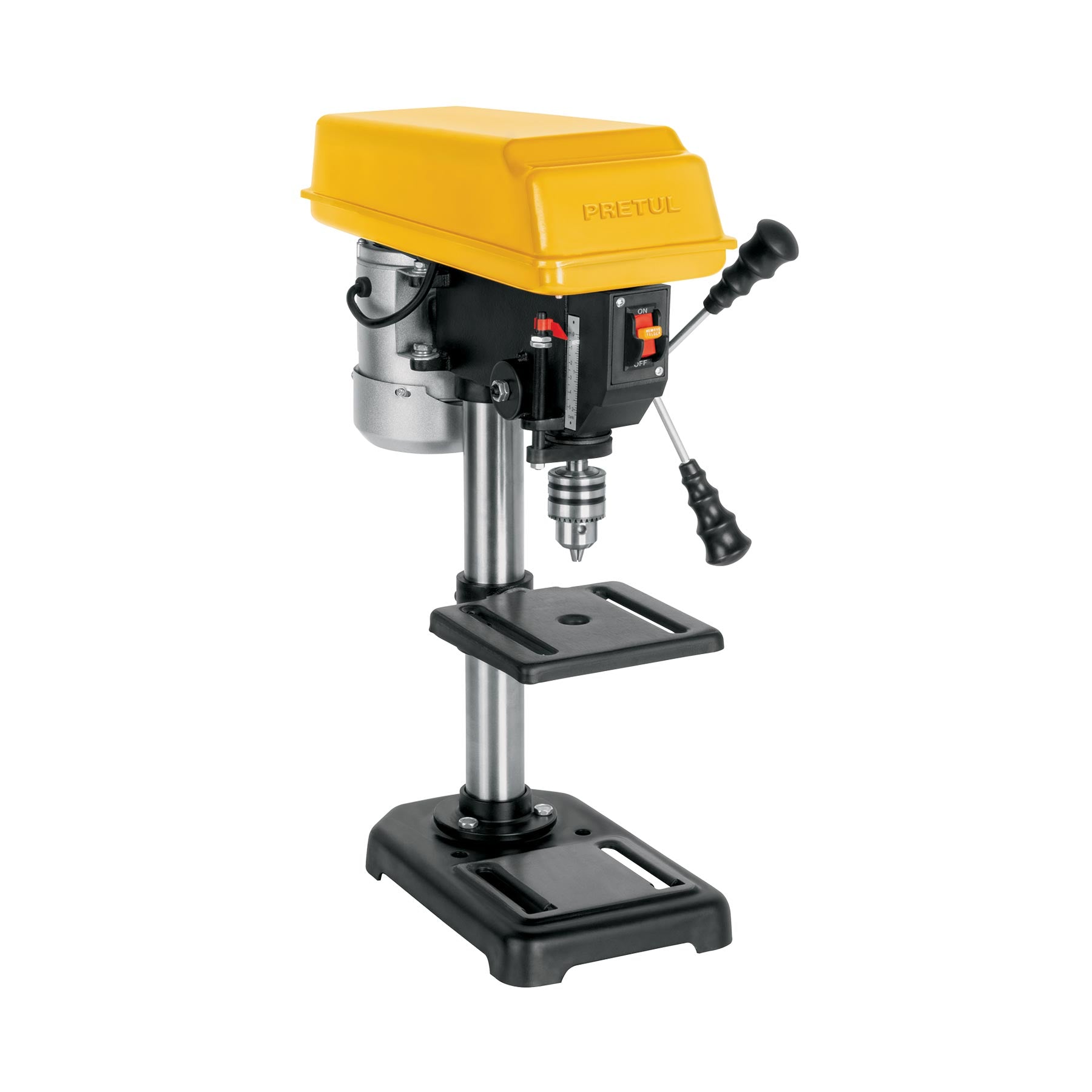 Taladro de banco 8", 1/3 HP (250 W), broquero 1/2", Pretul, TAPI-8P, 29932