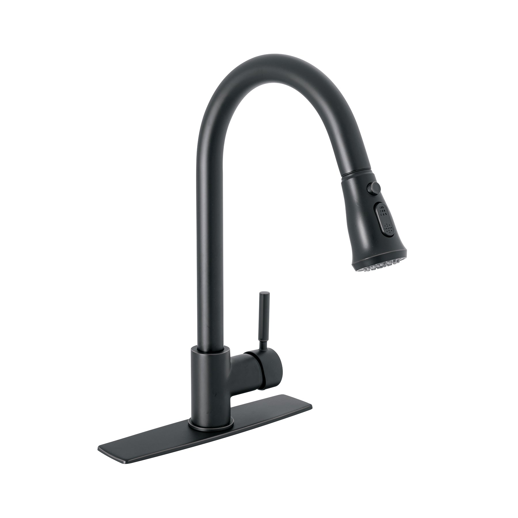 Monomando para fregadero, cuello extraible,negro mate, TÚBIG, Foset, TBF-84M, 46770