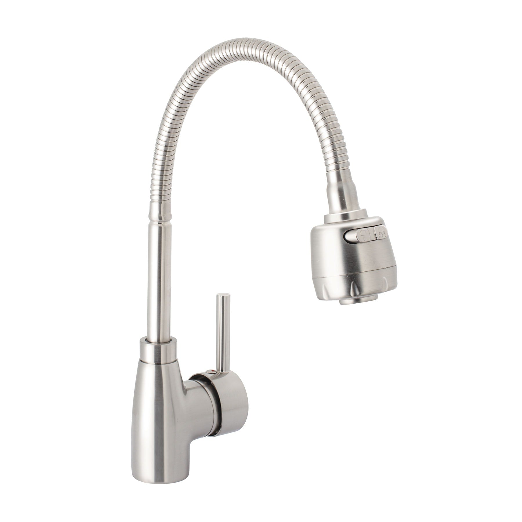 Monomando para fregadero con cuello flexible, satín, TÚBIG, Foset, TBF-87N, 47387