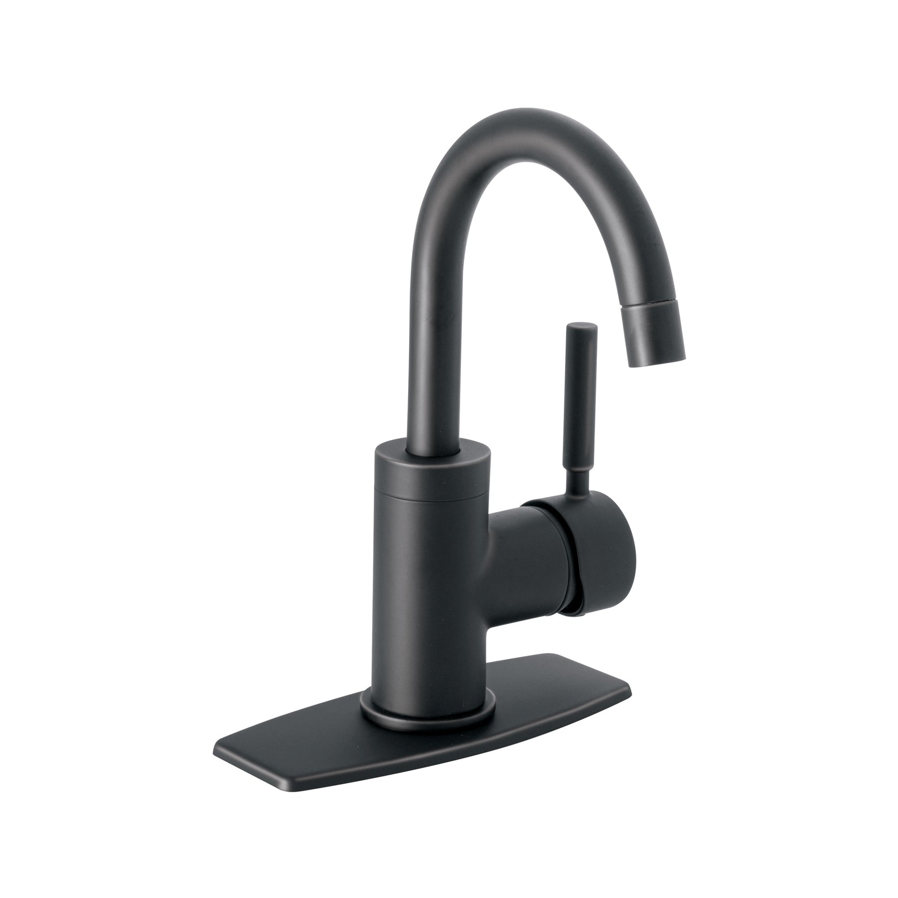 Monomando corto para lavabo, negro mate TÚBIG, Foset, TBM-45M, 46764