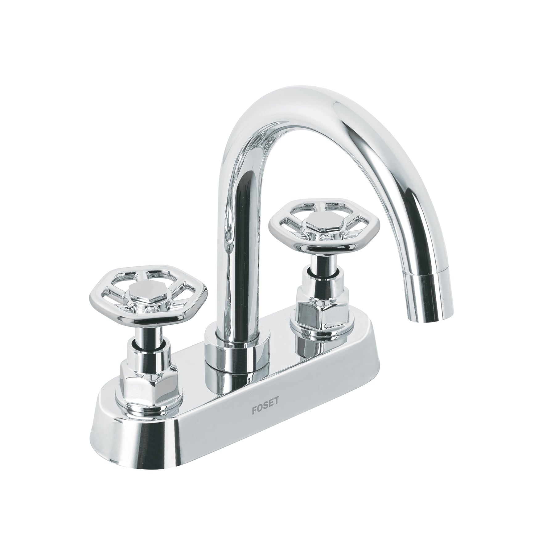 Mezcladora para lavabo, bar, manerales redondos, cromo, Tubig