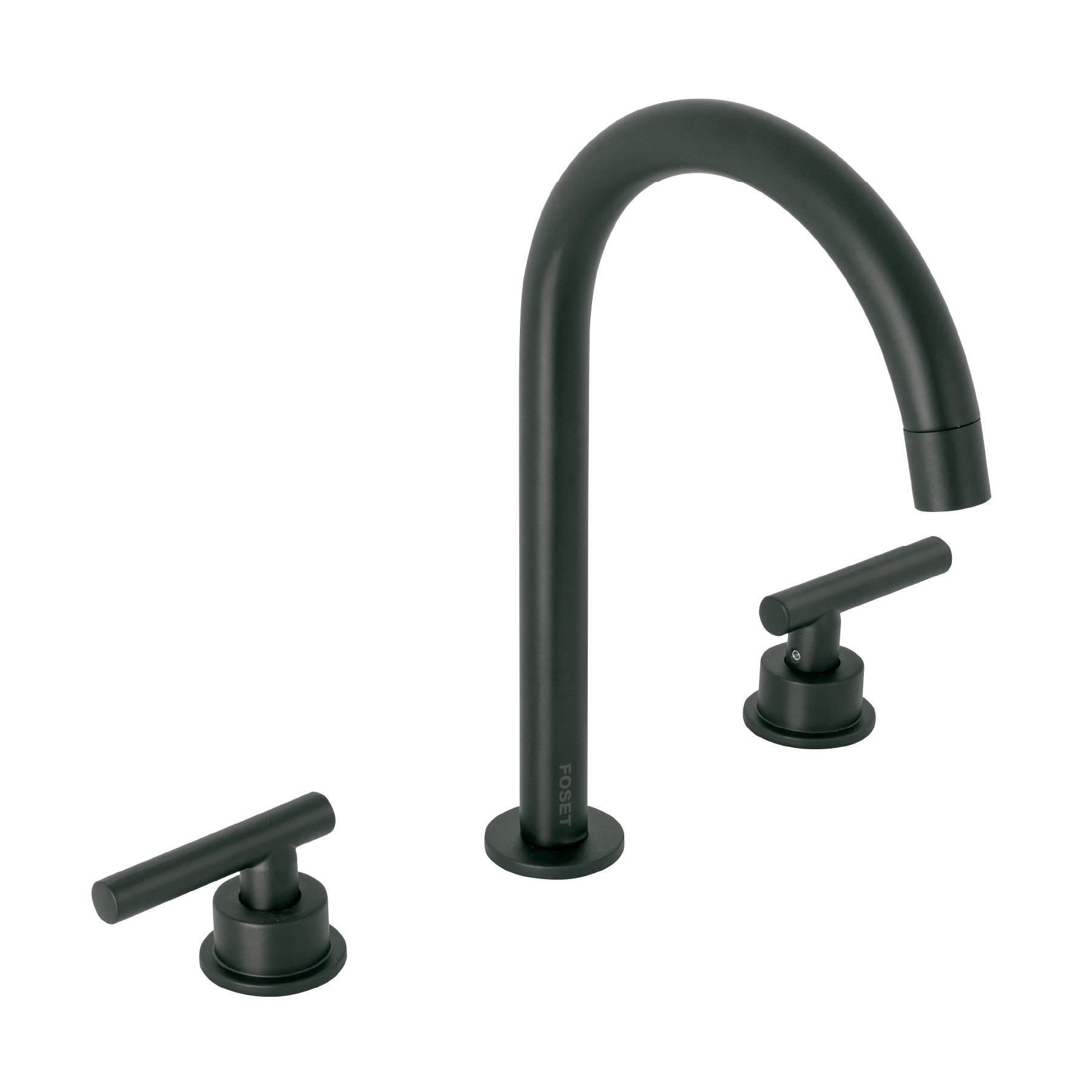 Mezcladora para lavabo,taladros separados,palanca,negro,Tubig