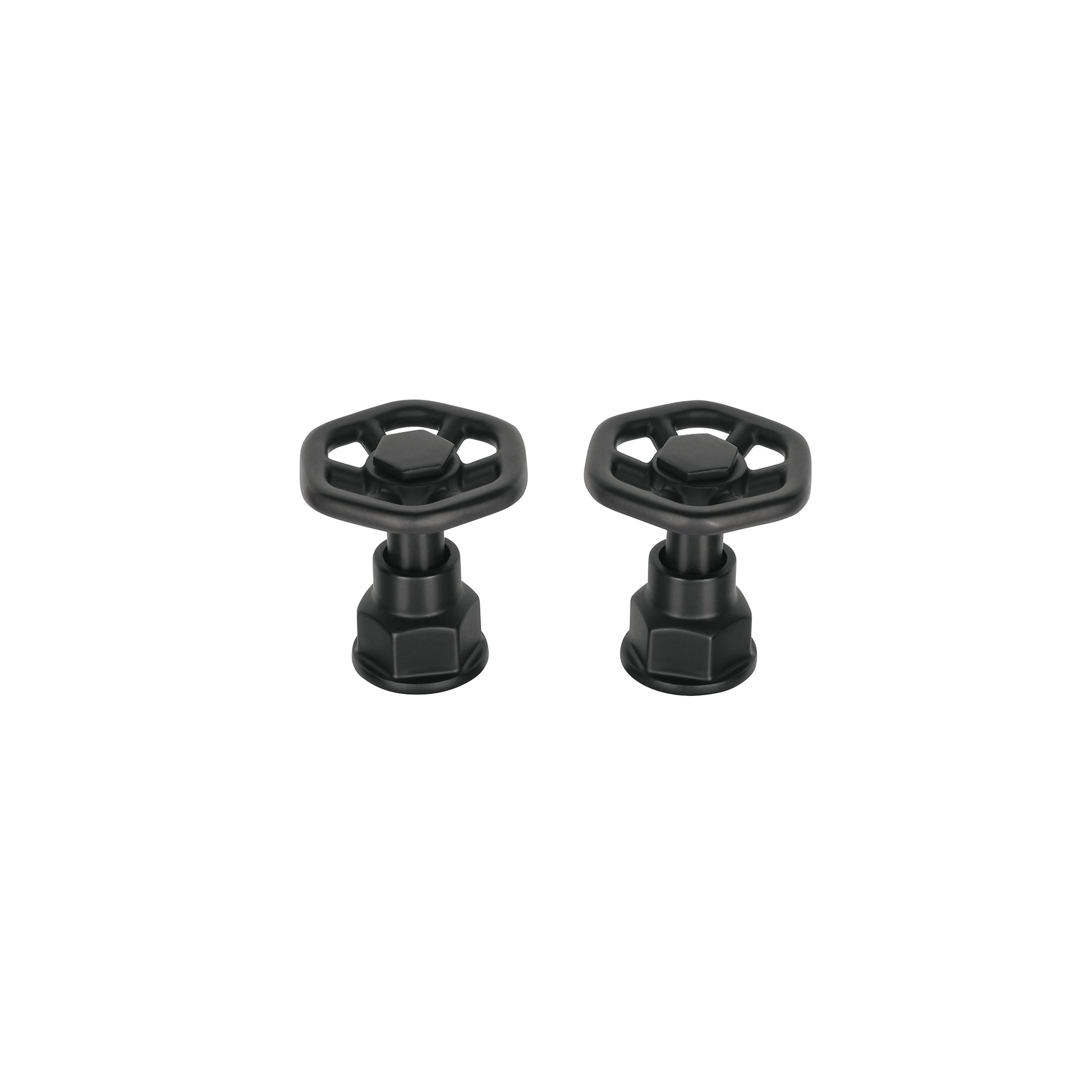 Juego de 2 manerales para mezcladora, volante, negro, TÚBIG, Foset, TBMM-61M, 46871