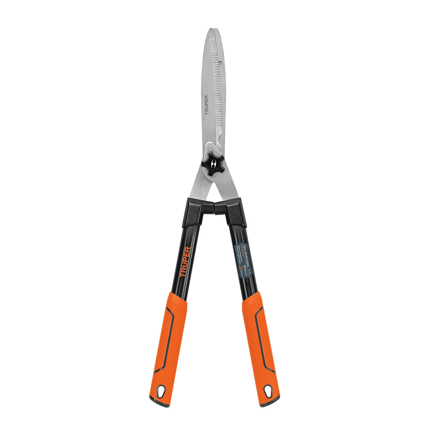 Tijera para poda 58 cm filo dentado mangos de madera con grip