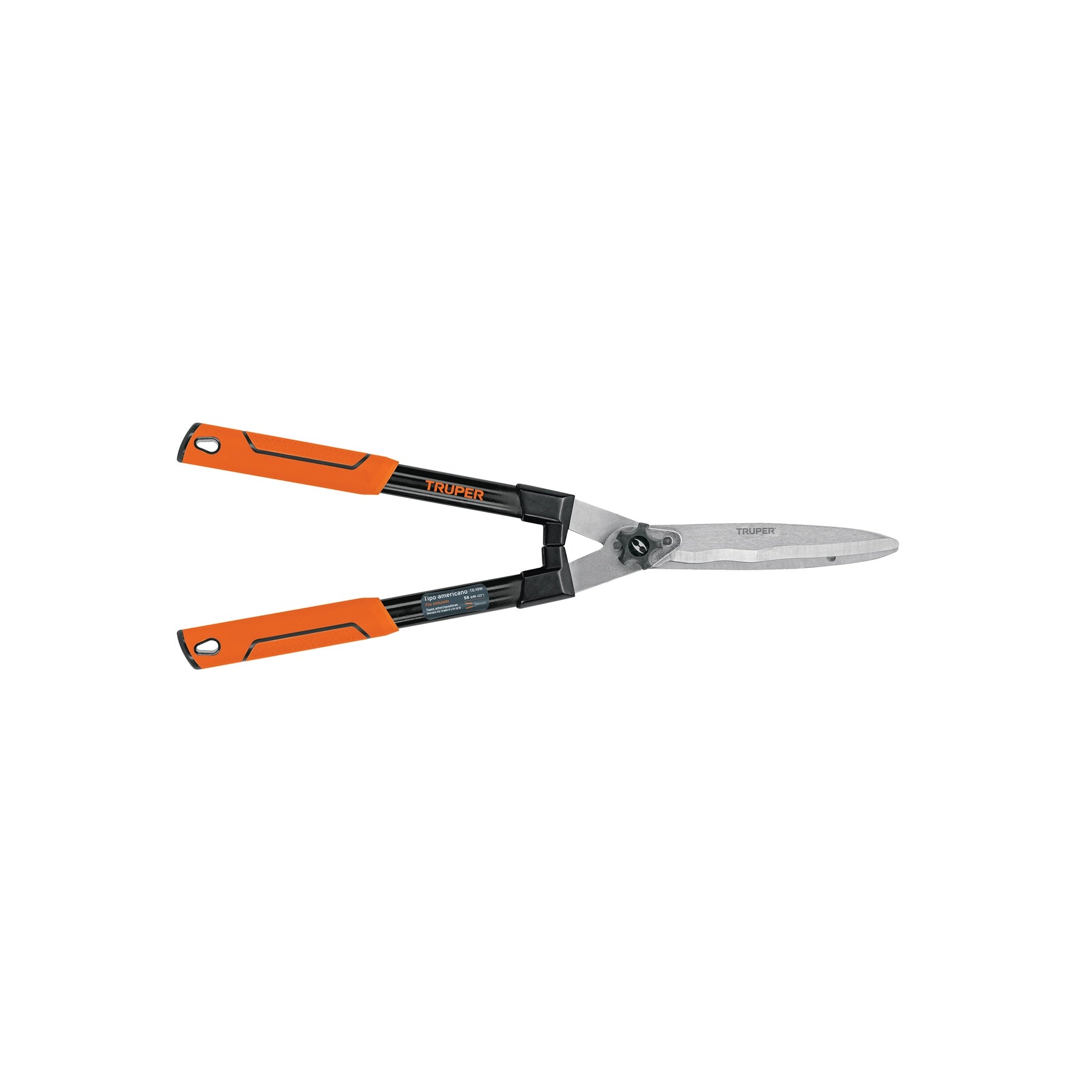 Tijera para poda 58 cm filo ondulado mangos de madera con grip