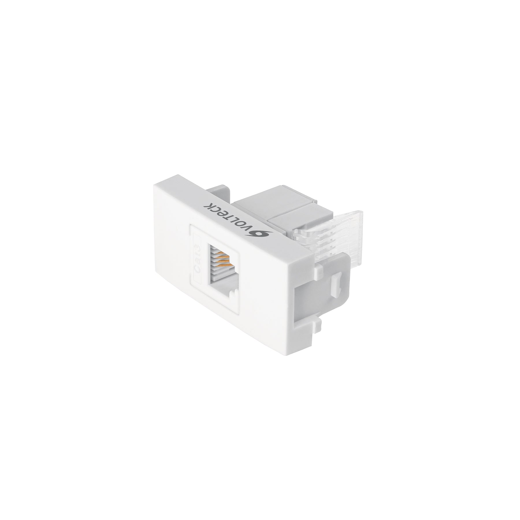 Toma de teléfono, línea Oslo, color blanco, Volteck, TE-OB, 48327