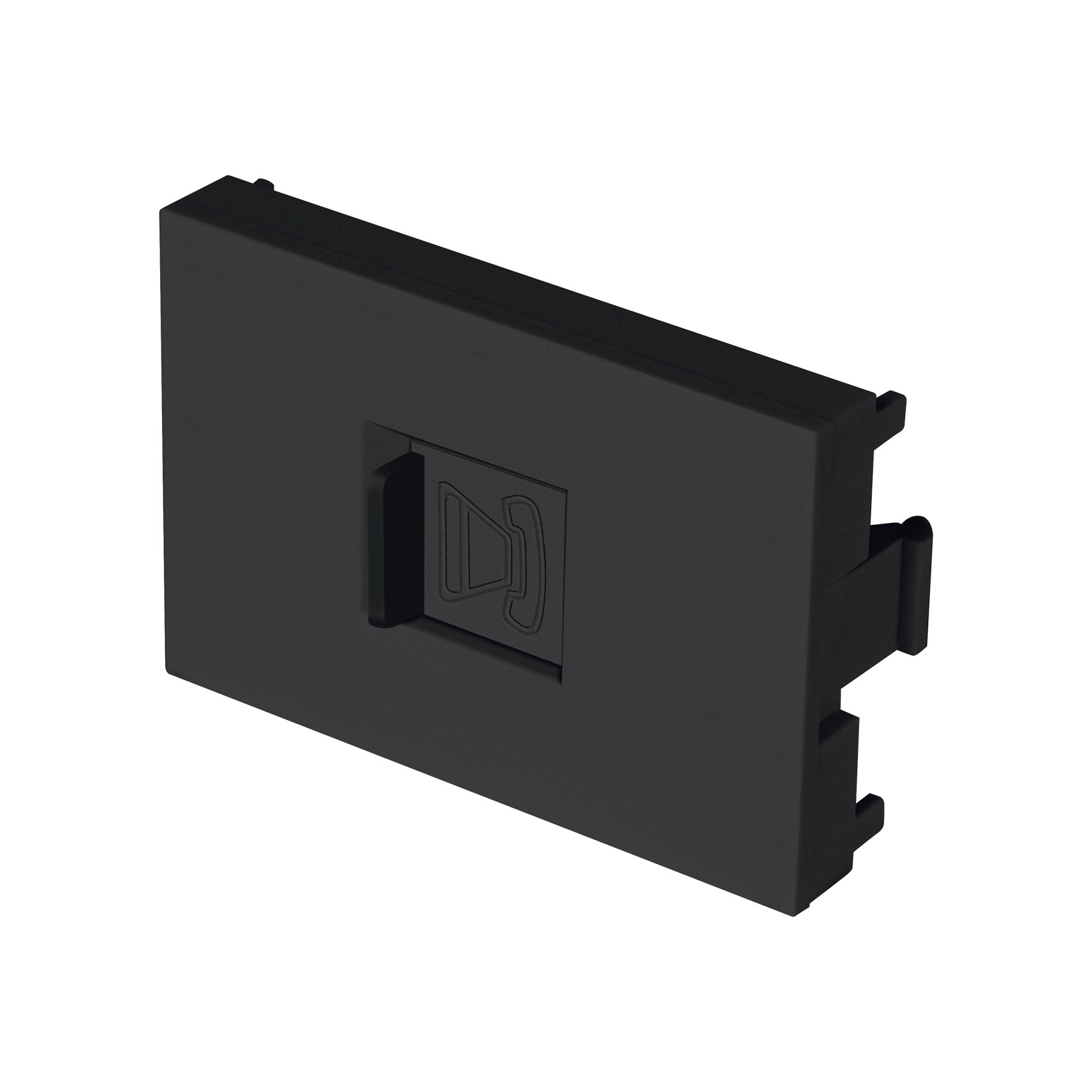 Toma de teléfono negro de 1.5 módeloulos, línea Lisboa, Volteck