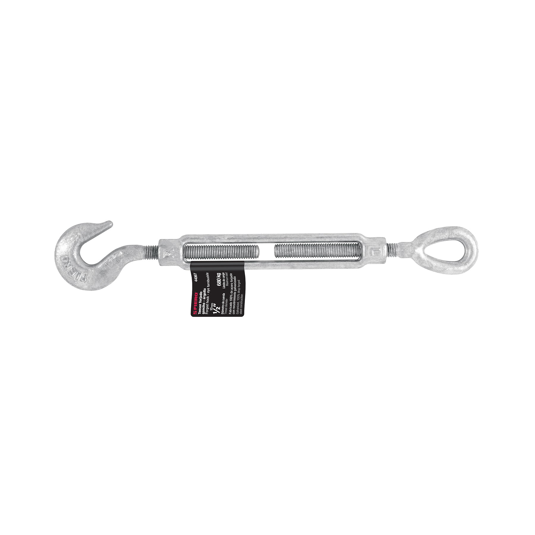 Tensor forjado 1/2" gancho-argolla, Fiero