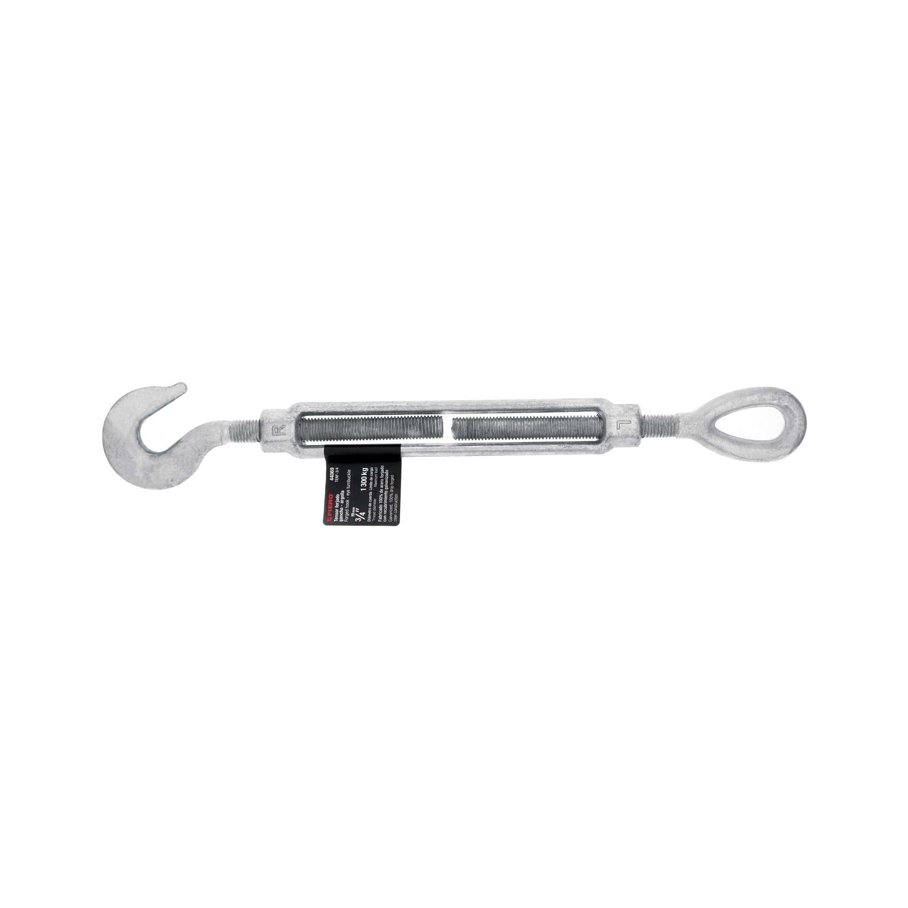 Tensor forjado 3/4" gancho-argolla, Fiero