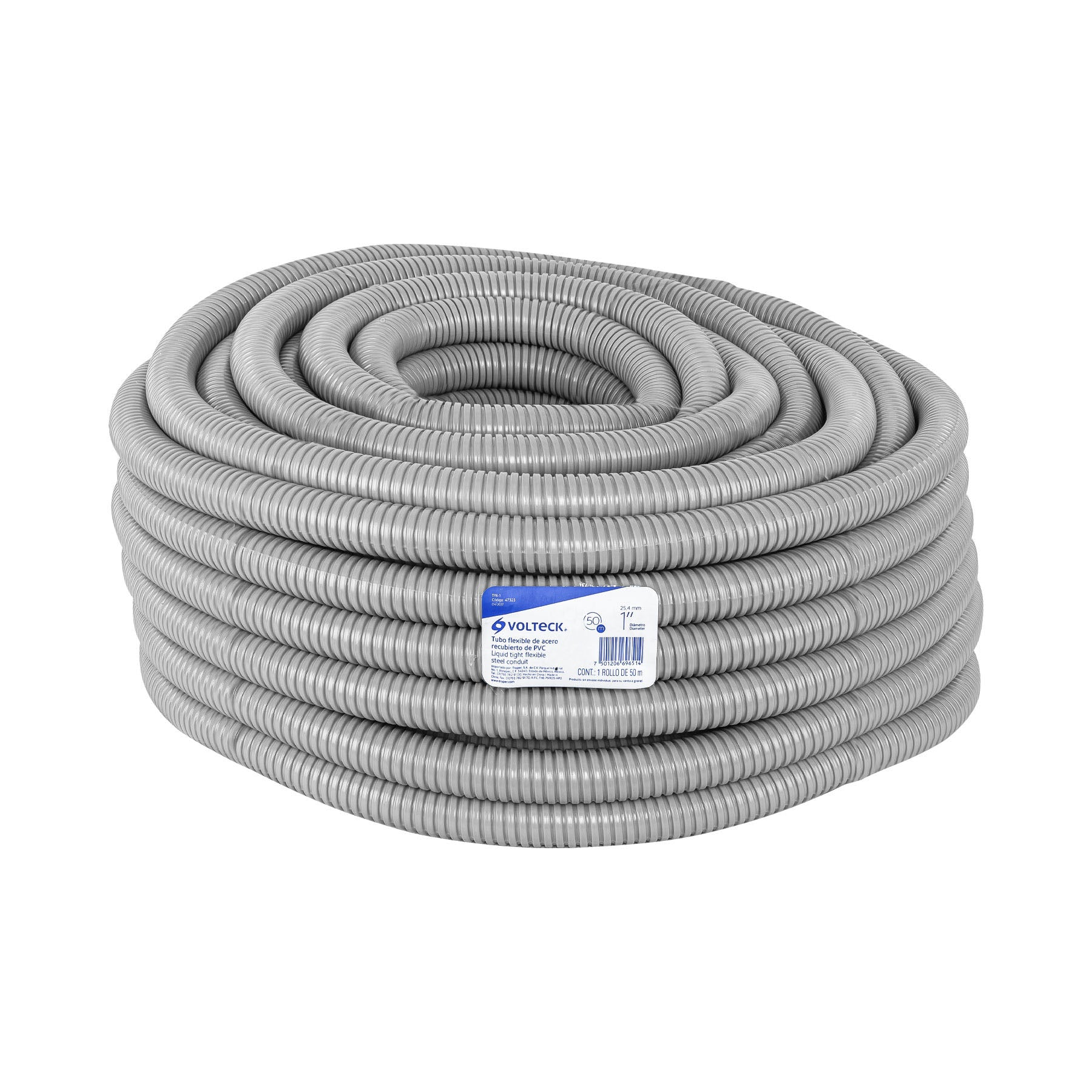 Rollo de 50 m de tubo flexible liquid tight de 1", Volteck, TFR-1, 47323