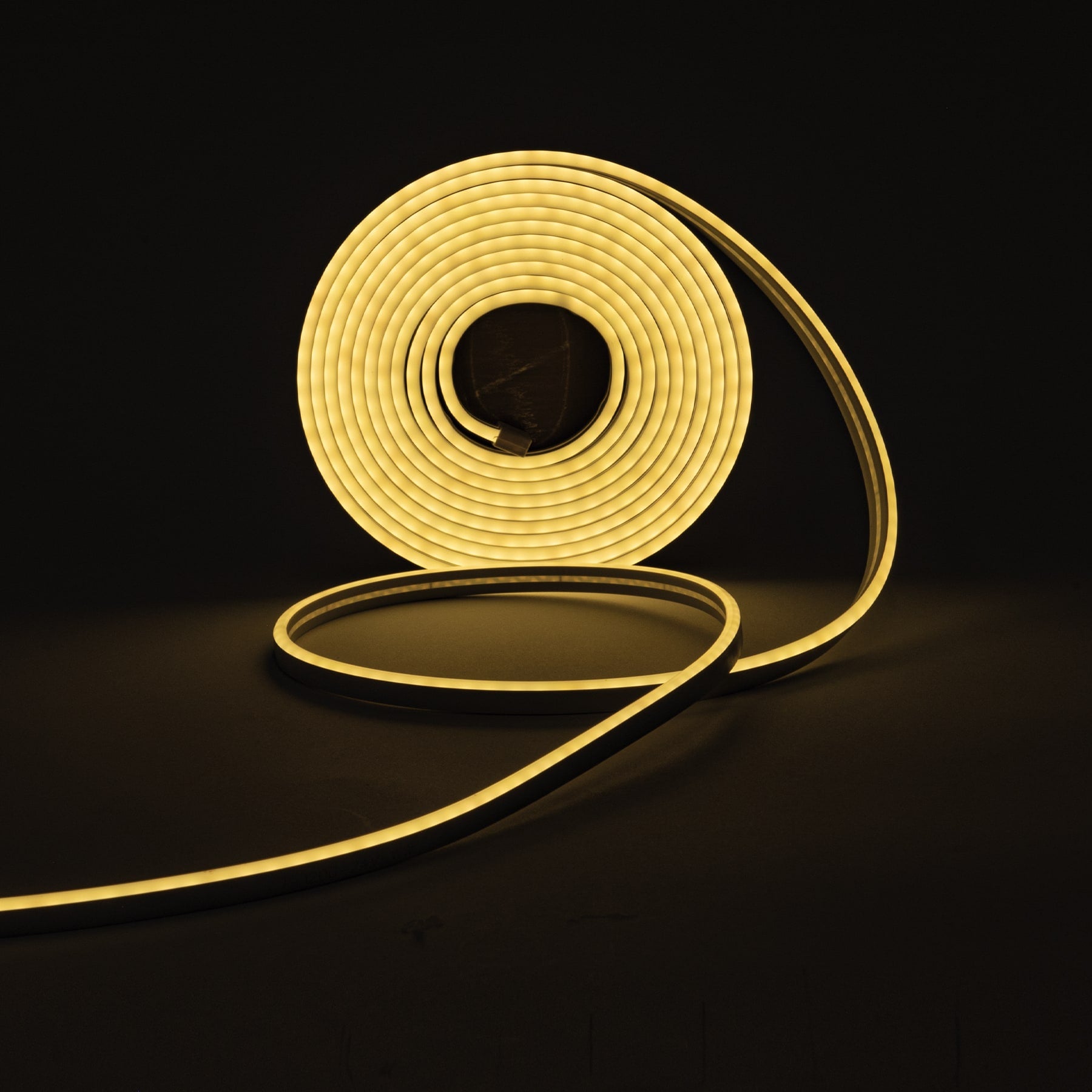 Tira flex LED neón 14 W para interior y exterior, 5 m, ámbar, Volteck, TIR-02NL, 45362