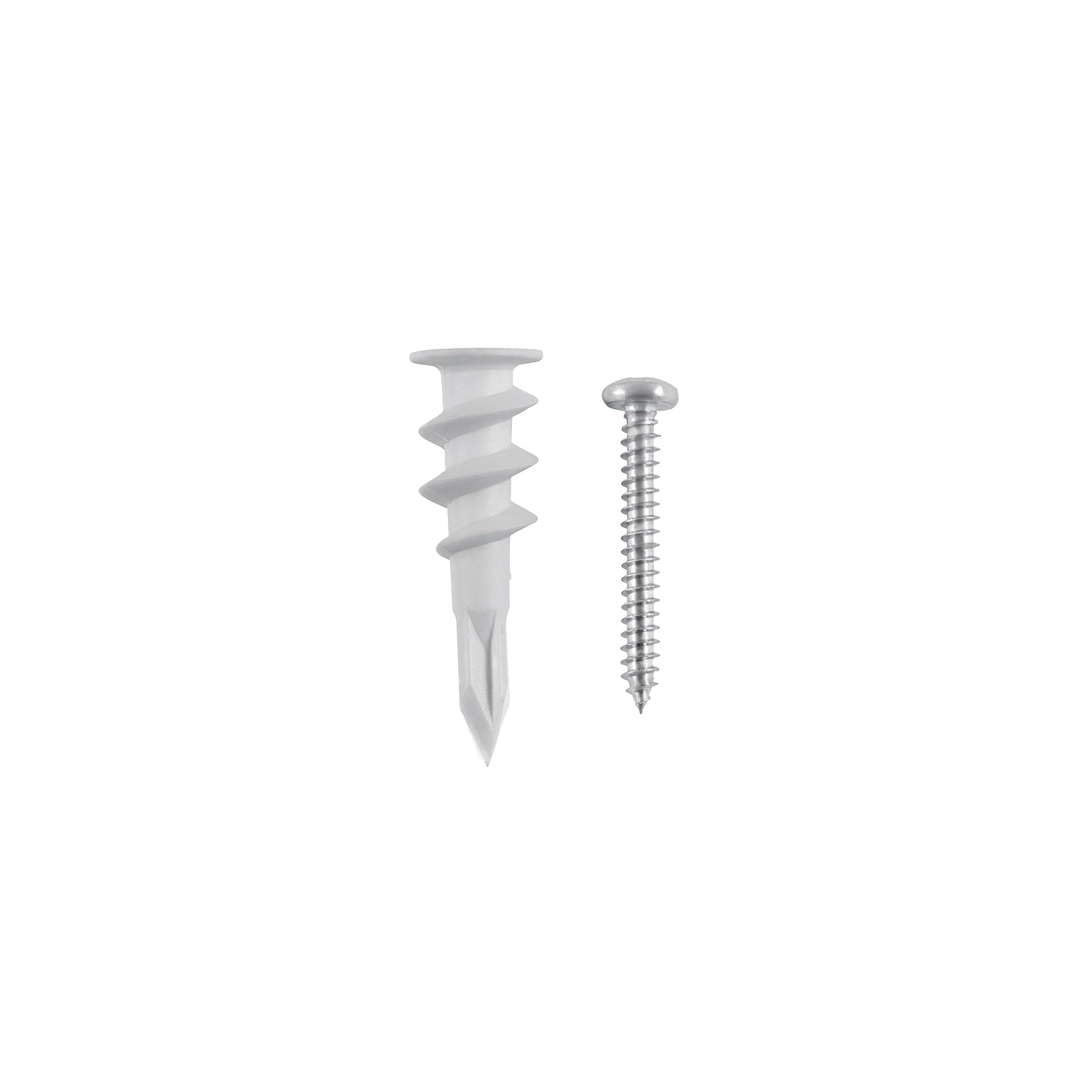 Kit 20 taquetes plásticos 1/2", para panel de yeso con pijas #8