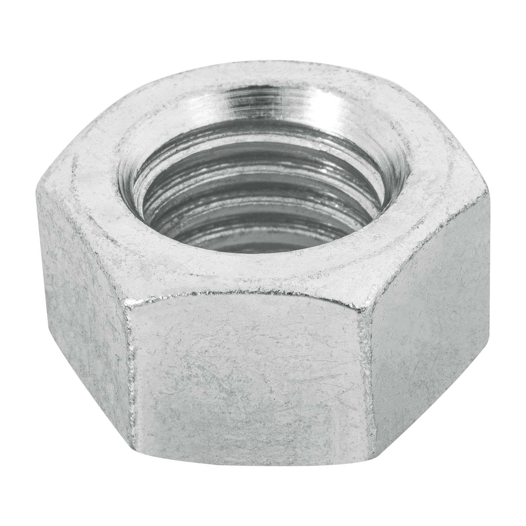 Bolsa con 25 tuercas 5/8" hexagonales de acero galvanizado
