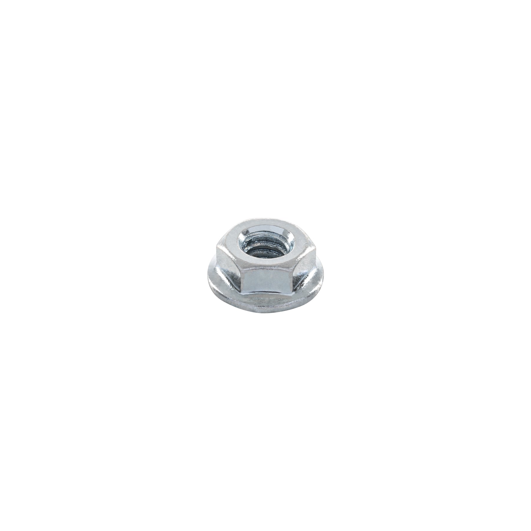 Bolsa con 100 tuercas flange, 1/4", acero galvanizado, FIERO