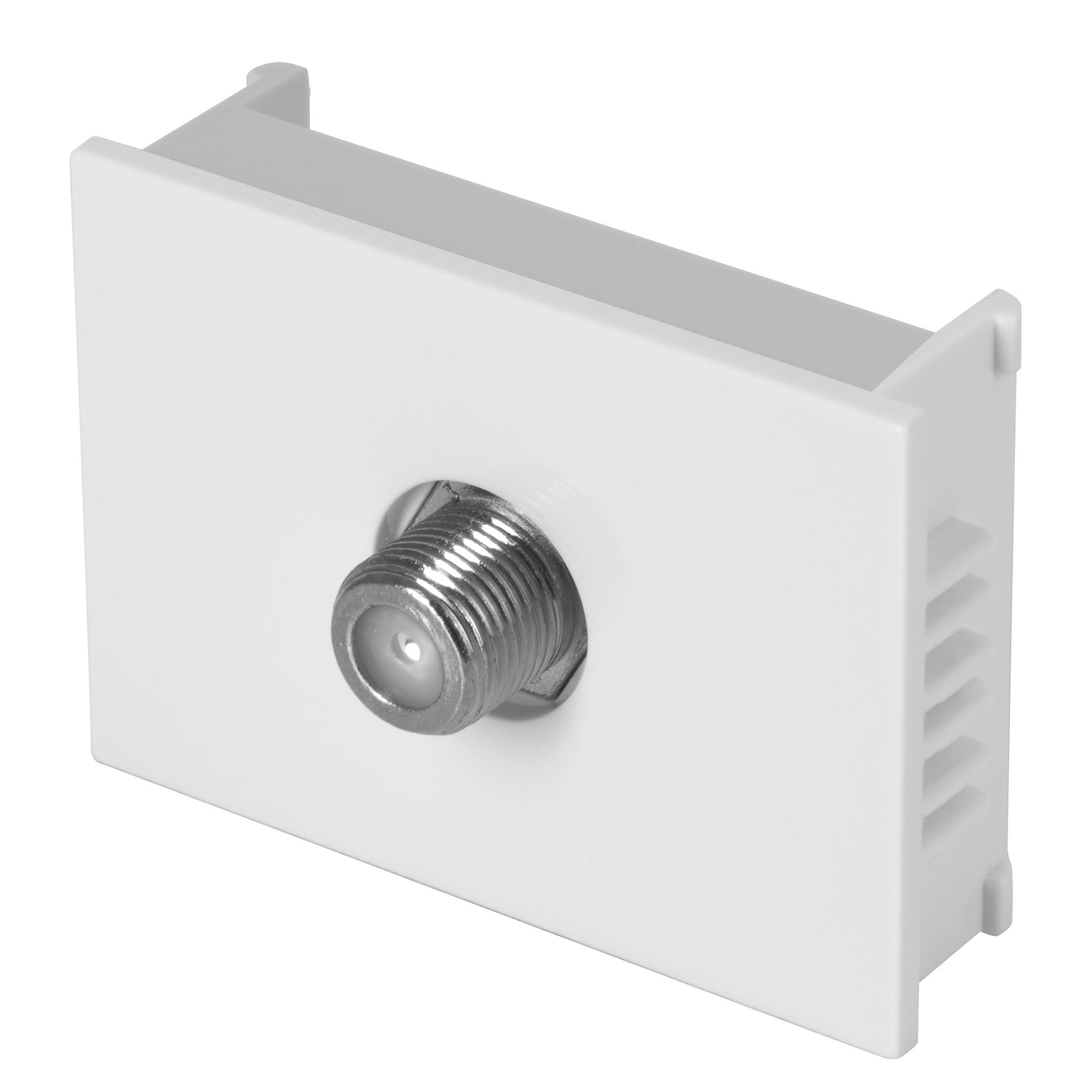 Toma de televisión, 1.5 módeloulos, línea Española, blanco