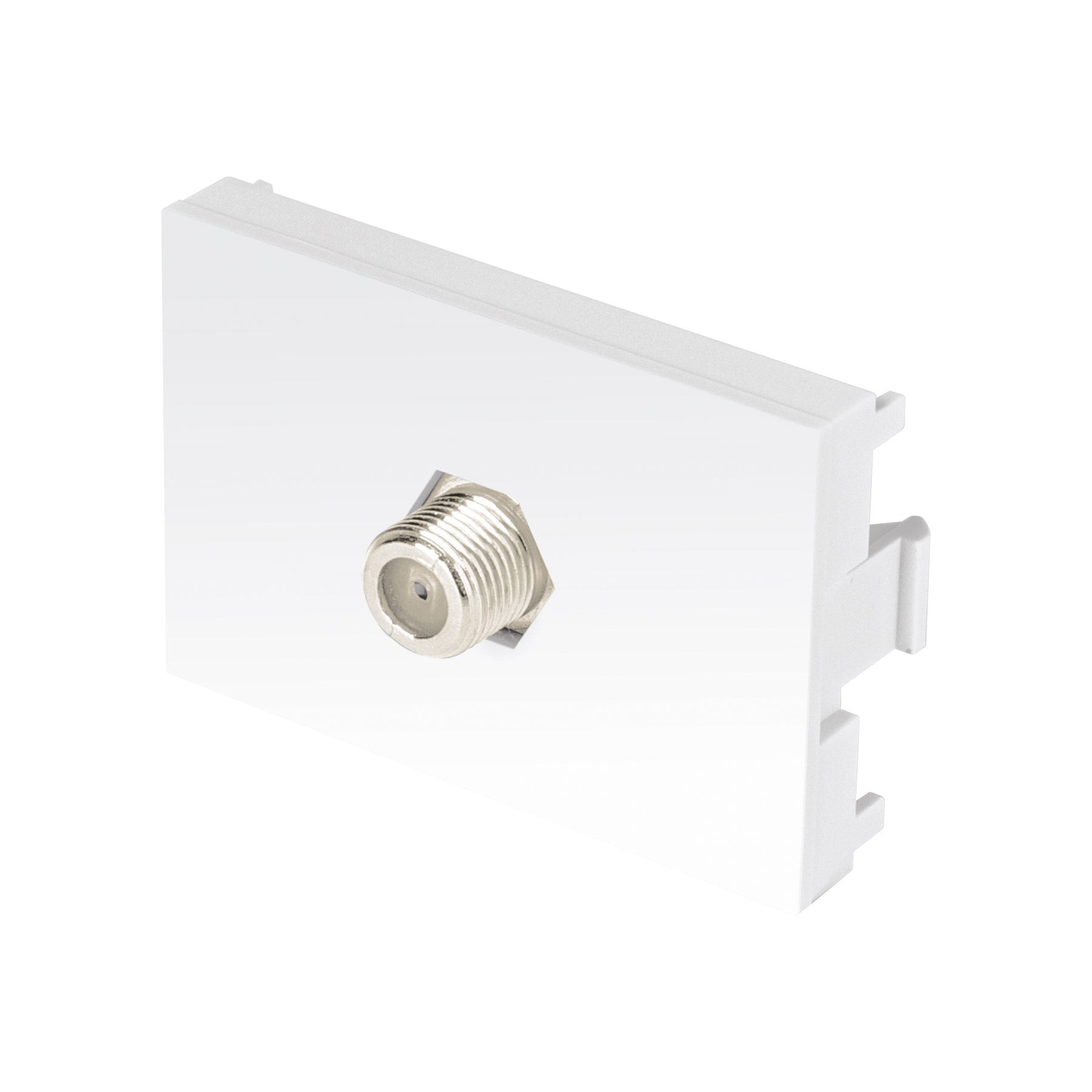 Toma de televisión blanco de 1.5 módeloulos, línea Lisboa