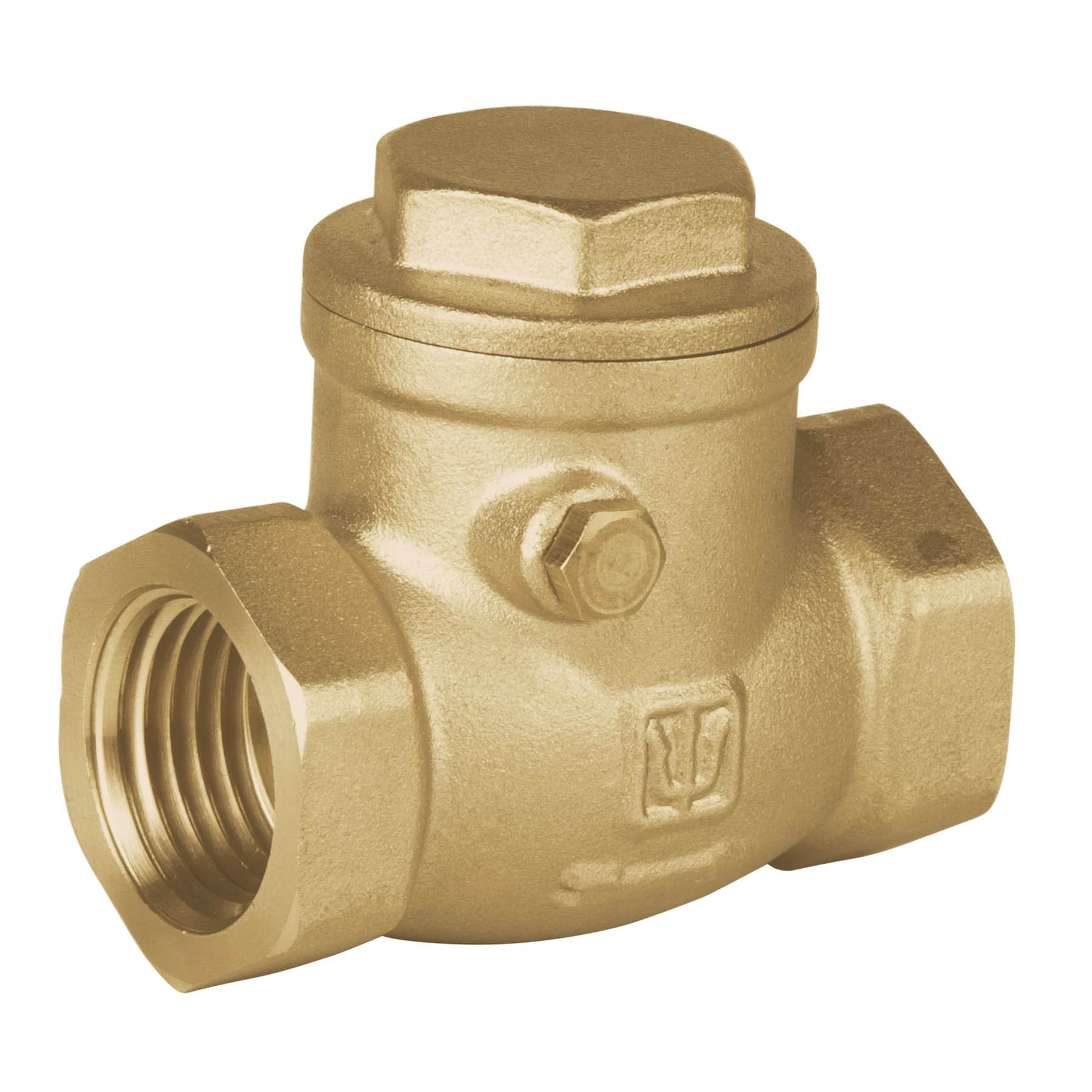 Válvula check horizontal de latón, 1/2", Foset