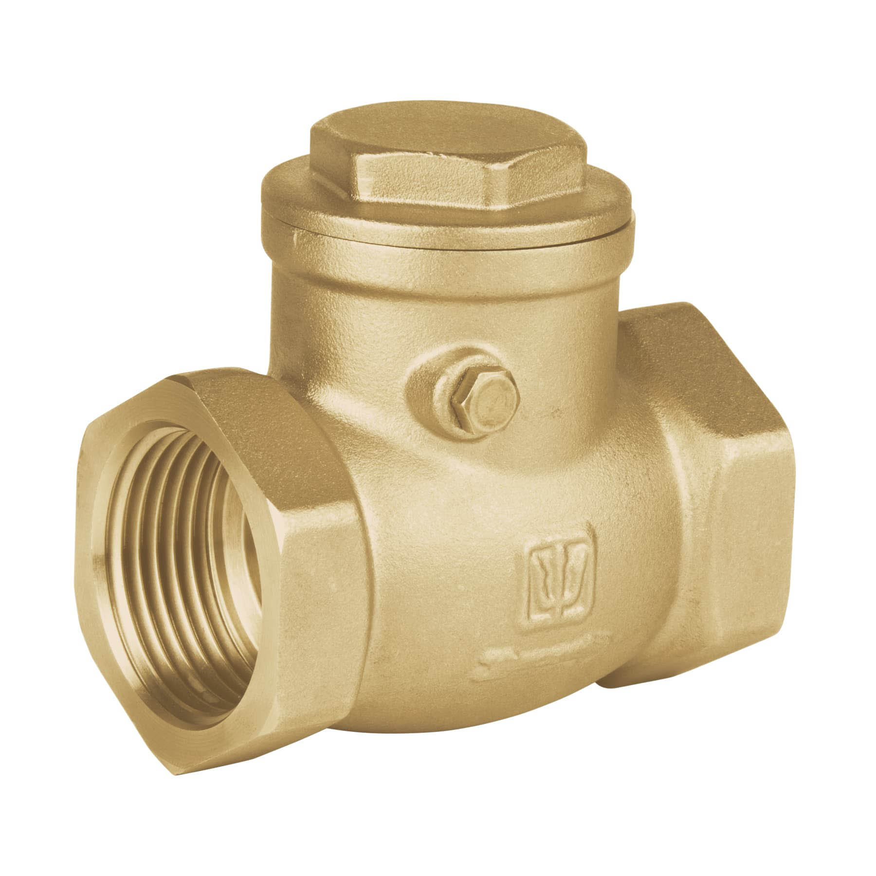 Válvula check horizontal de latón, 1", Foset