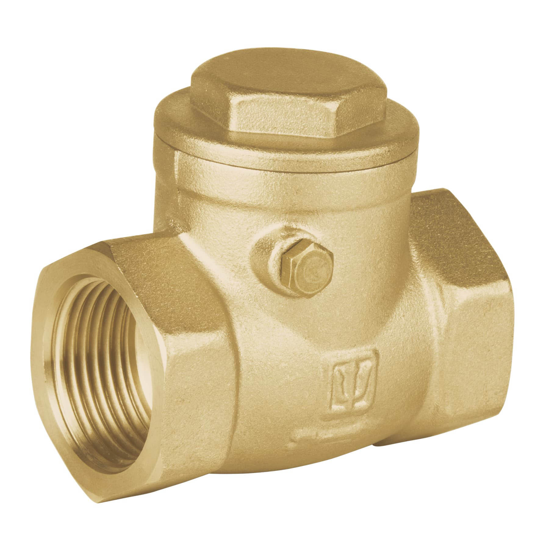 Válvula check horizontal de latón, 3/4", Foset